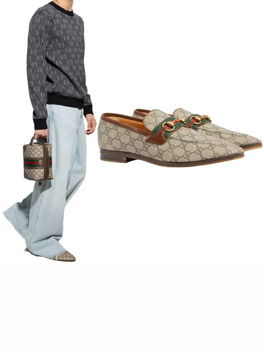 Luxury Gucci Trending 2025 Horsebit Loafers Beige