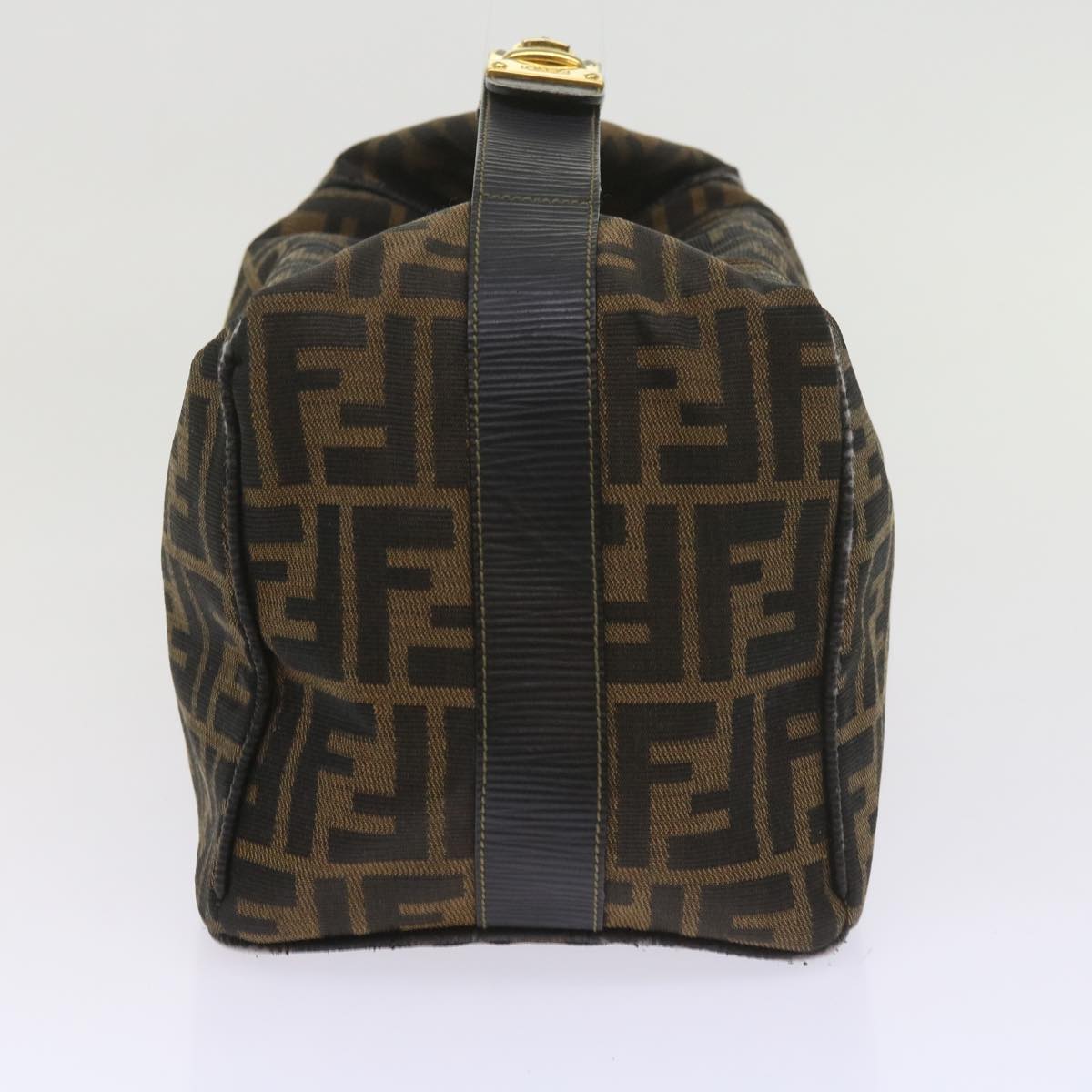 Luxury FendiZucca Canvas Vanity Cosmetic Pouch Black Brown60536