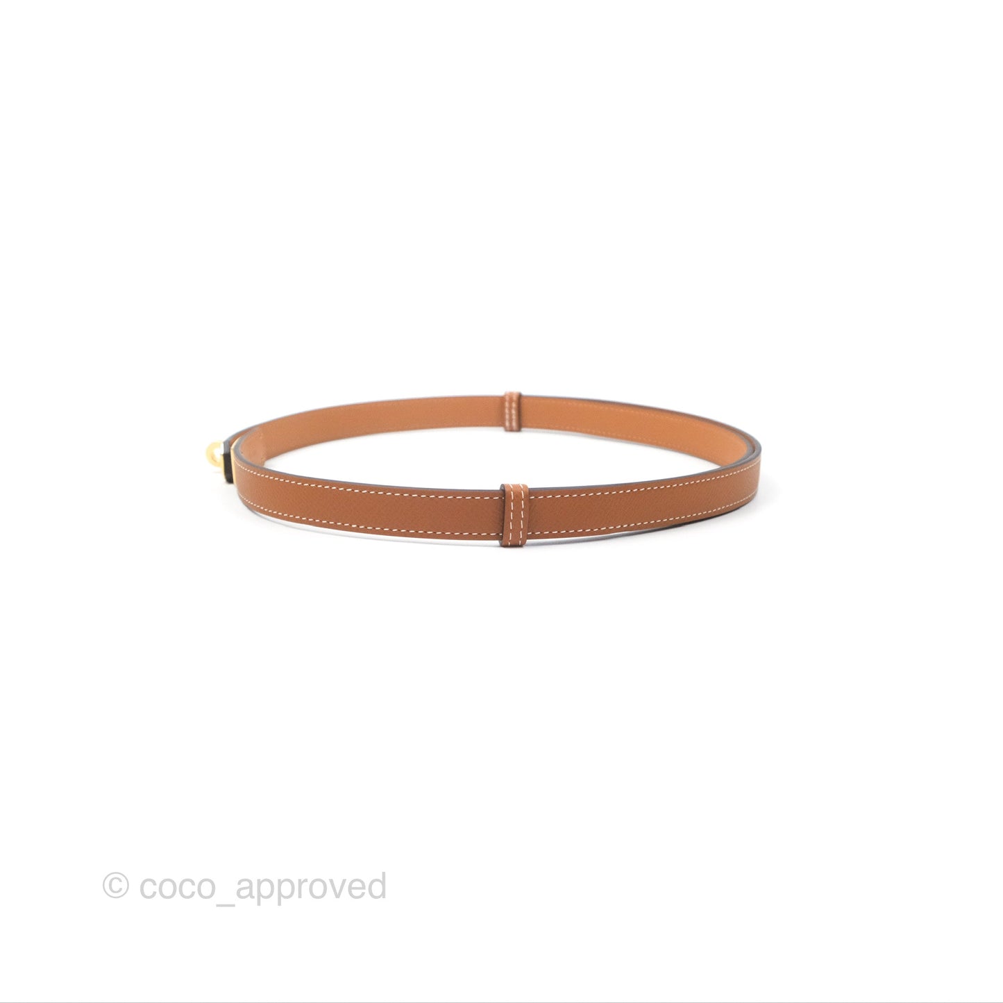 Hermès Kelly Buckle Belt 37 Gold Epsom Gold Hardware