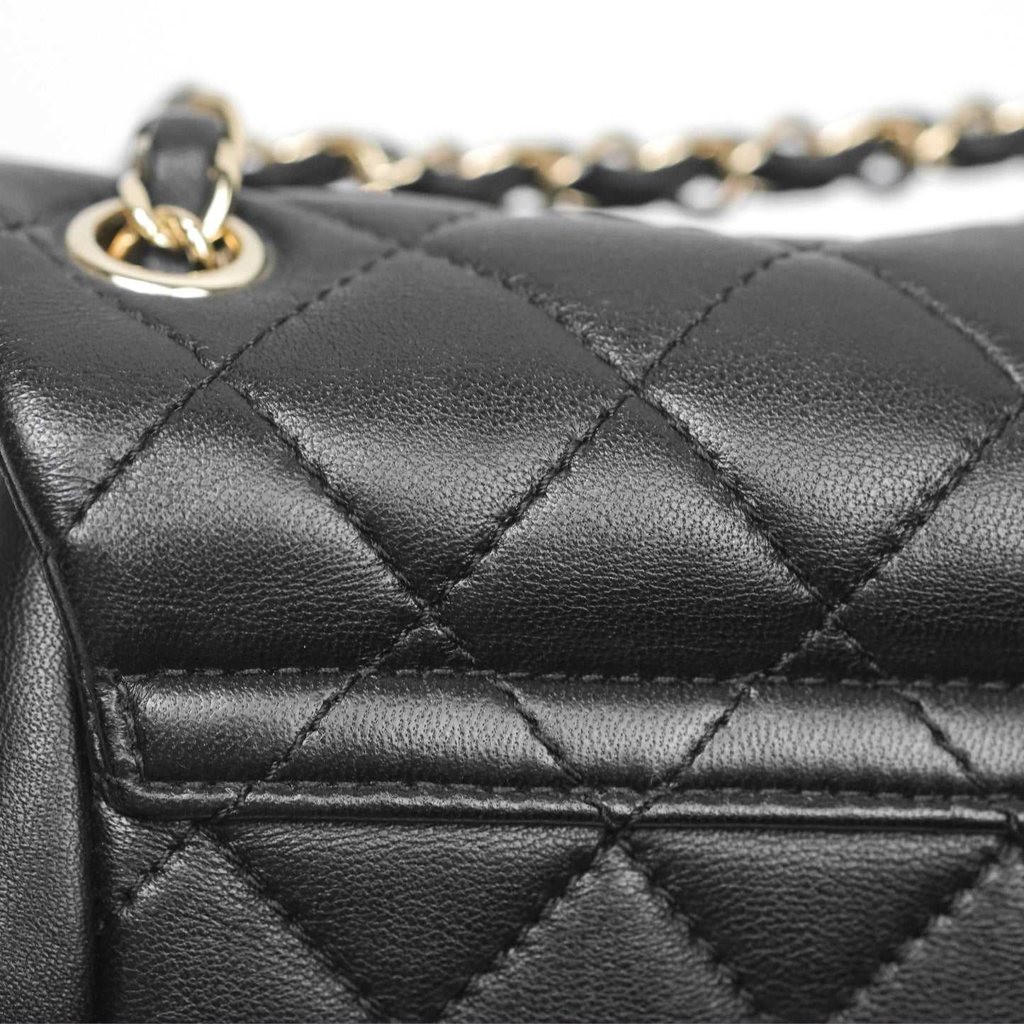Chanel Quilted Small Duma Drawstring Backpack Black Lambskin