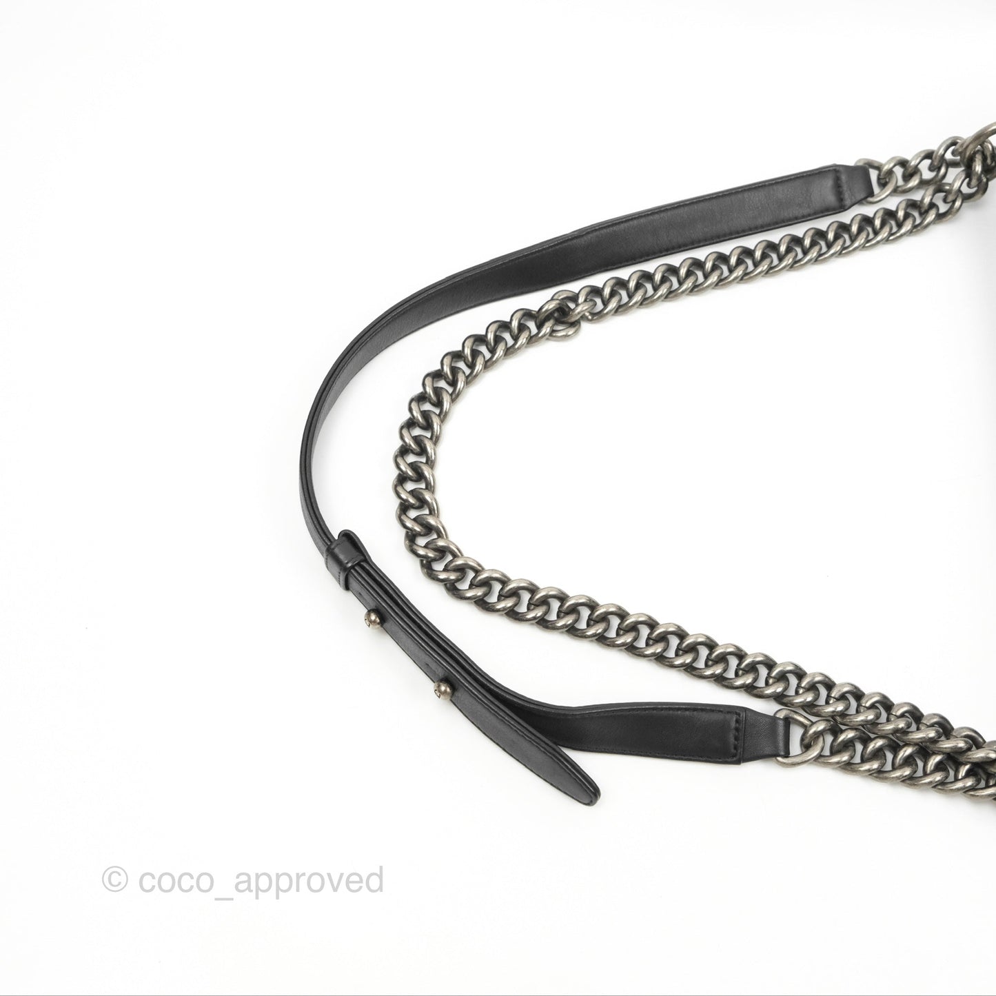 Chanel Quilted New Medium Boy Black Lambskin Ruthenium Hardware