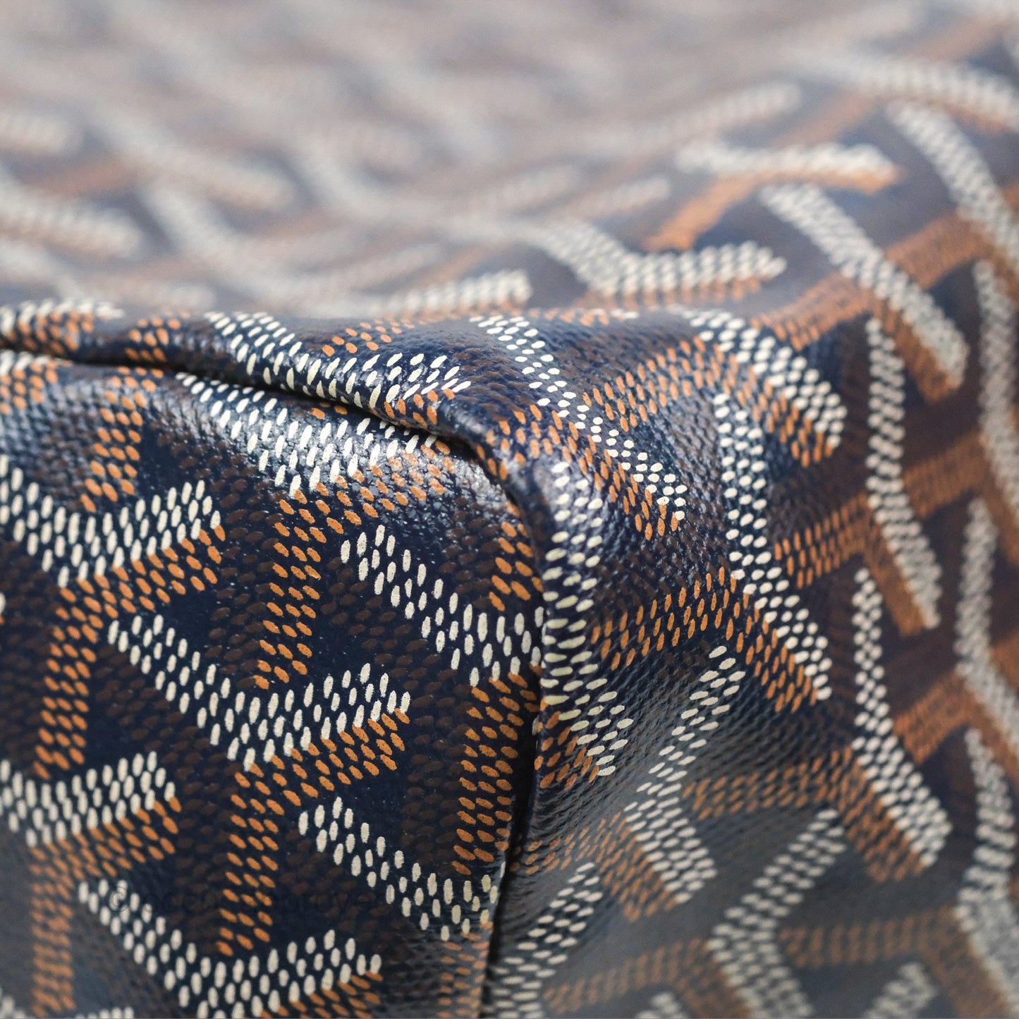 Goyard St. Louis Tote GM Navy/Tan