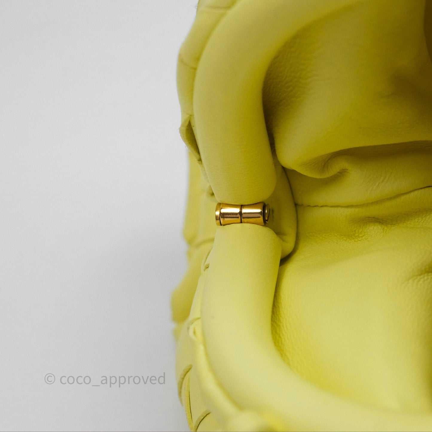 Bottega Veneta Nappa Intrecciato The Mini Pouch Yellow