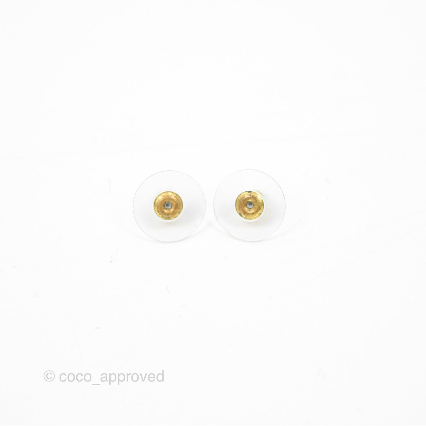 Chanel Double Crystal CC Earrings Silver & Gold Tone 21A