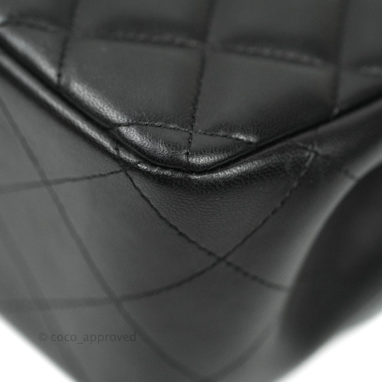 Chanel Jumbo Double Flap Black Lambskin Silver Hardware⁣⁣