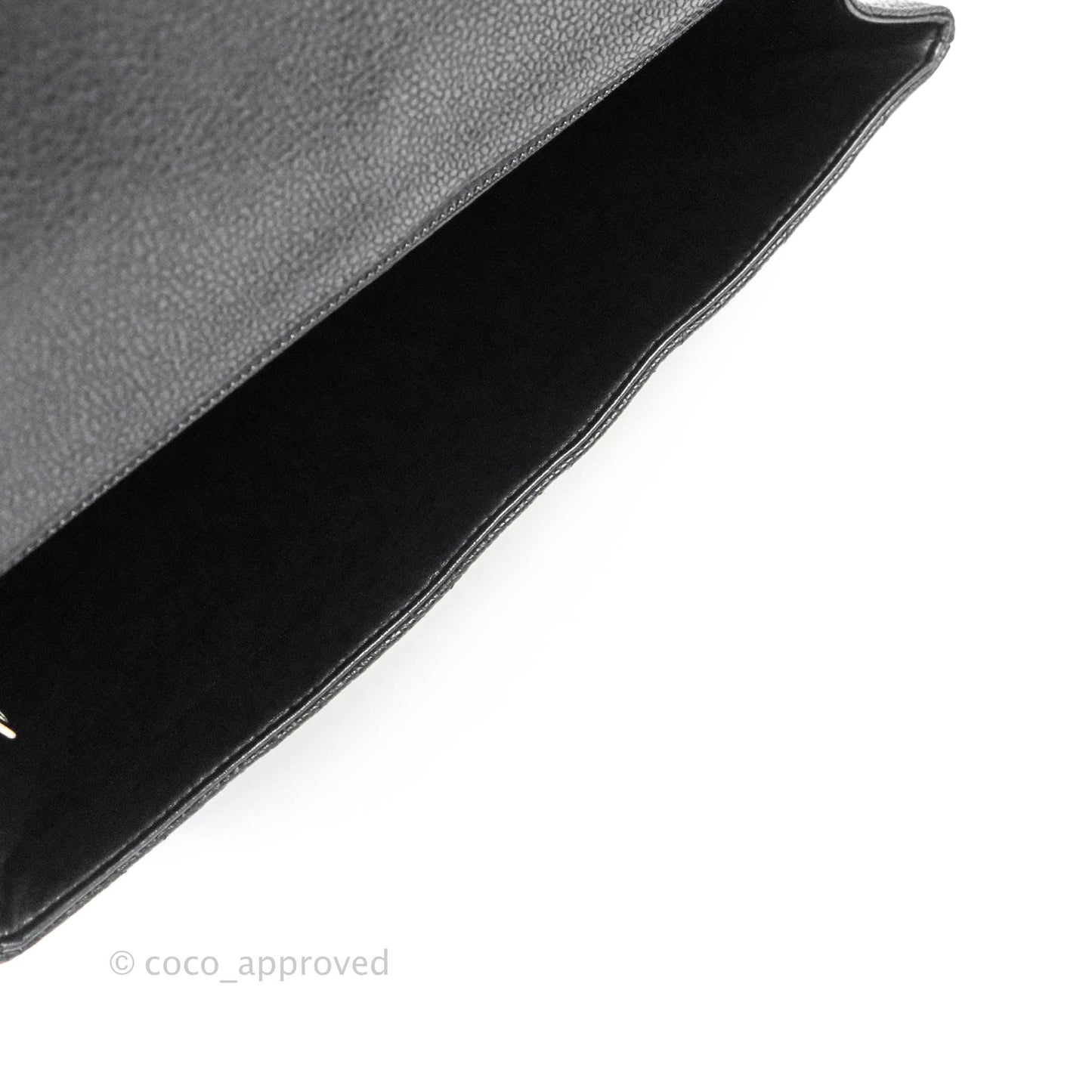 Chanel Jumbo Single Flap Black Caviar Silver Hardware