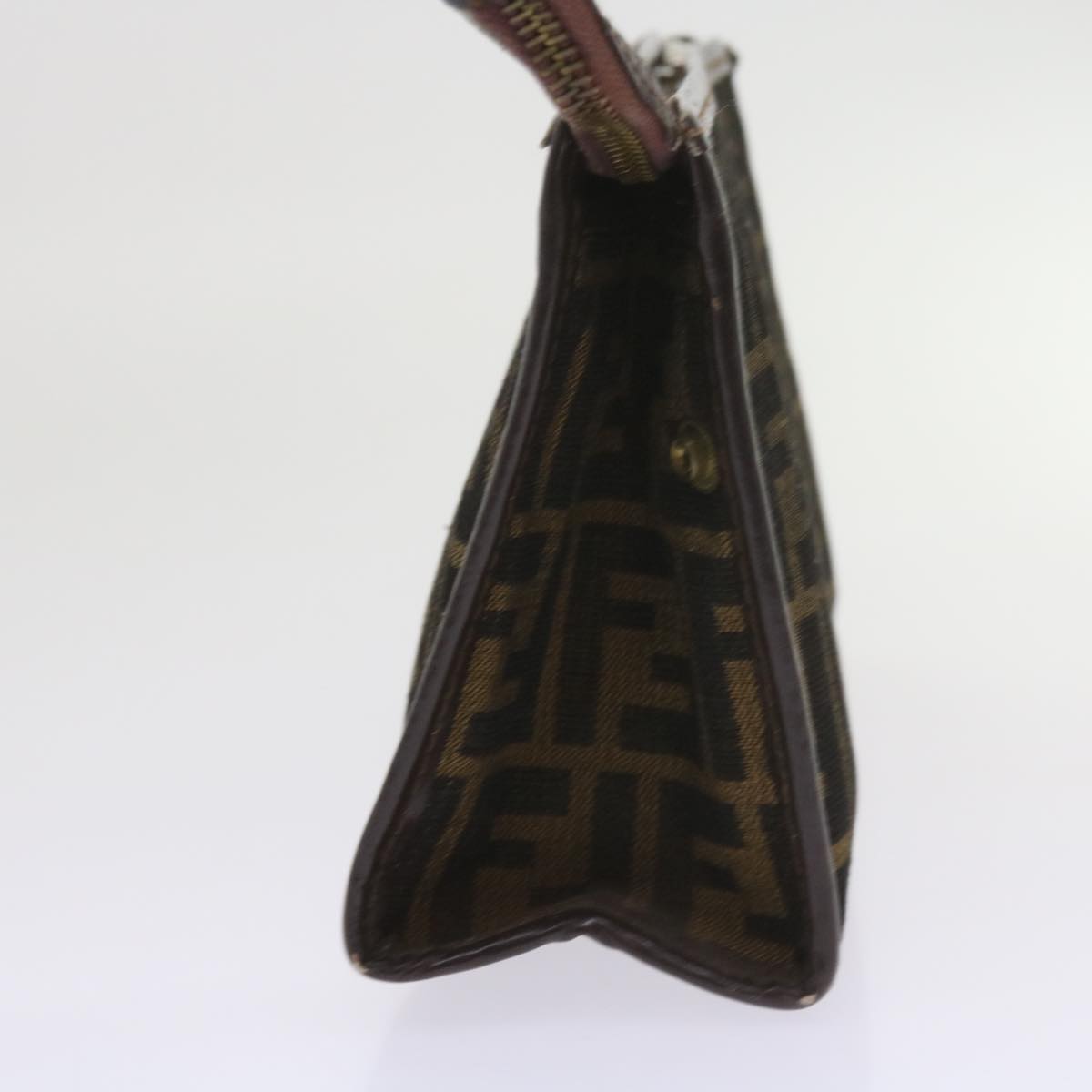 Luxury FendiZucca Canvas Clutch Bag Black Brown60602