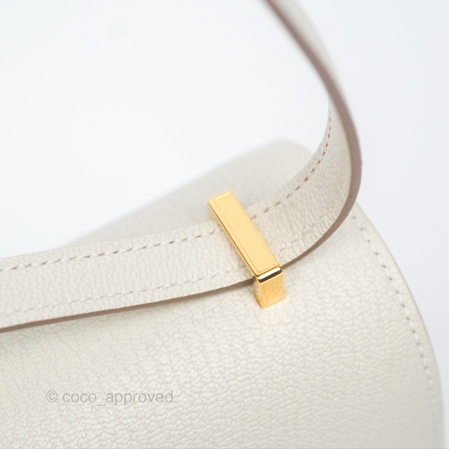 Hermès Constance Mini 18cm Mushroom Chevre Mysore Gold Hardware