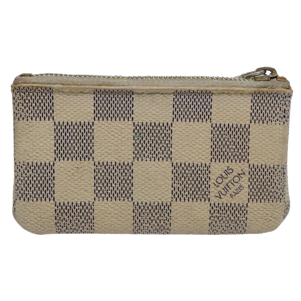 LOUIS VUITTON Damier Azur Pochette Cles Coin Purse N62659 LV 60614
