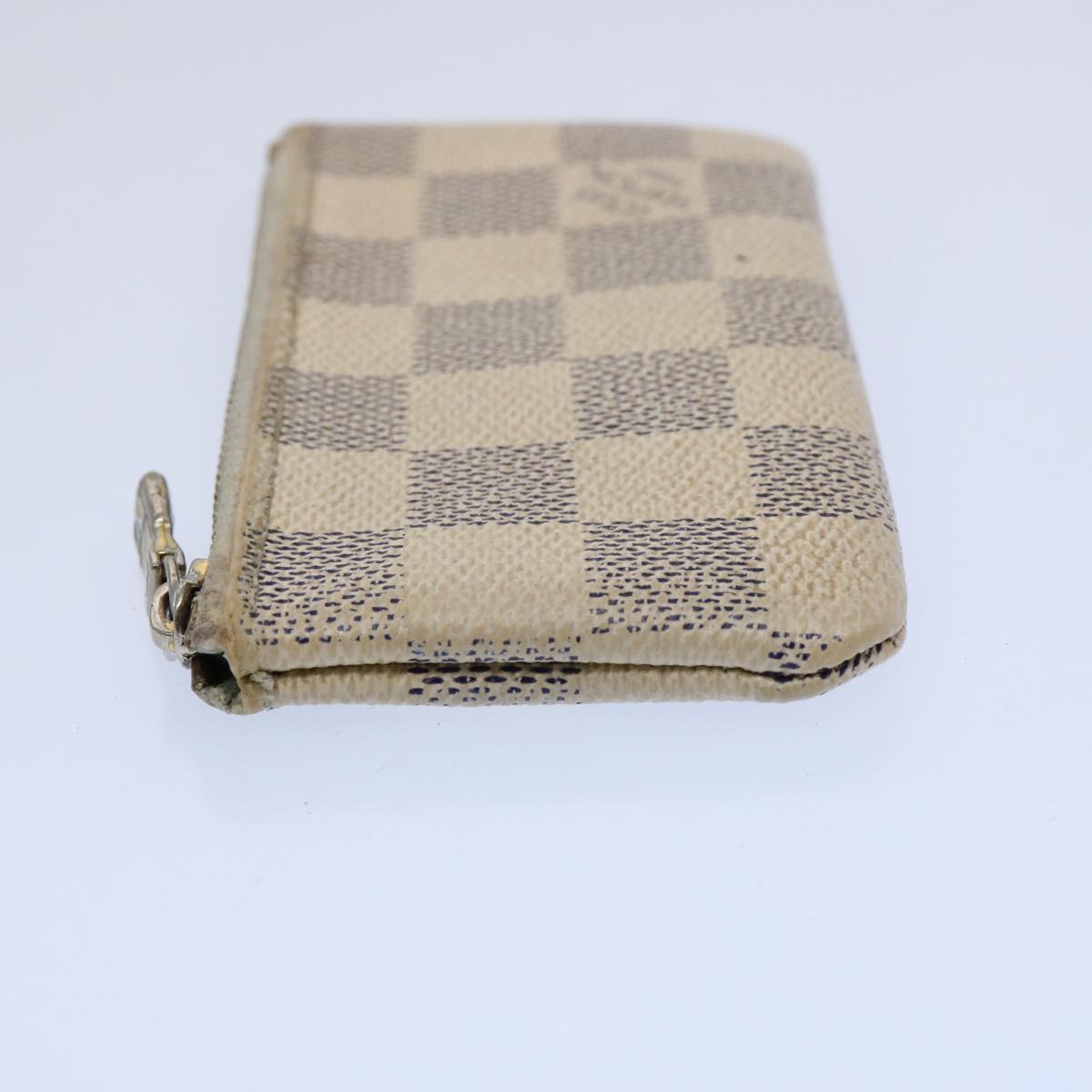 LOUIS VUITTON Damier Azur Pochette Cles Coin Purse N62659 LV 60614