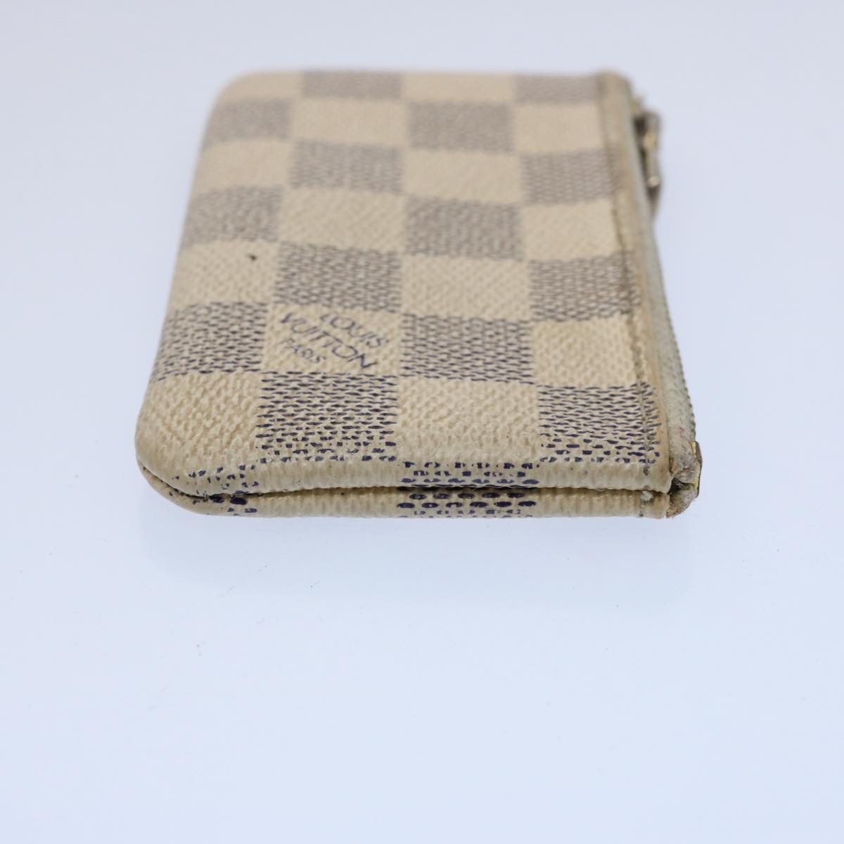 LOUIS VUITTON Damier Azur Pochette Cles Coin Purse N62659 LV 60614
