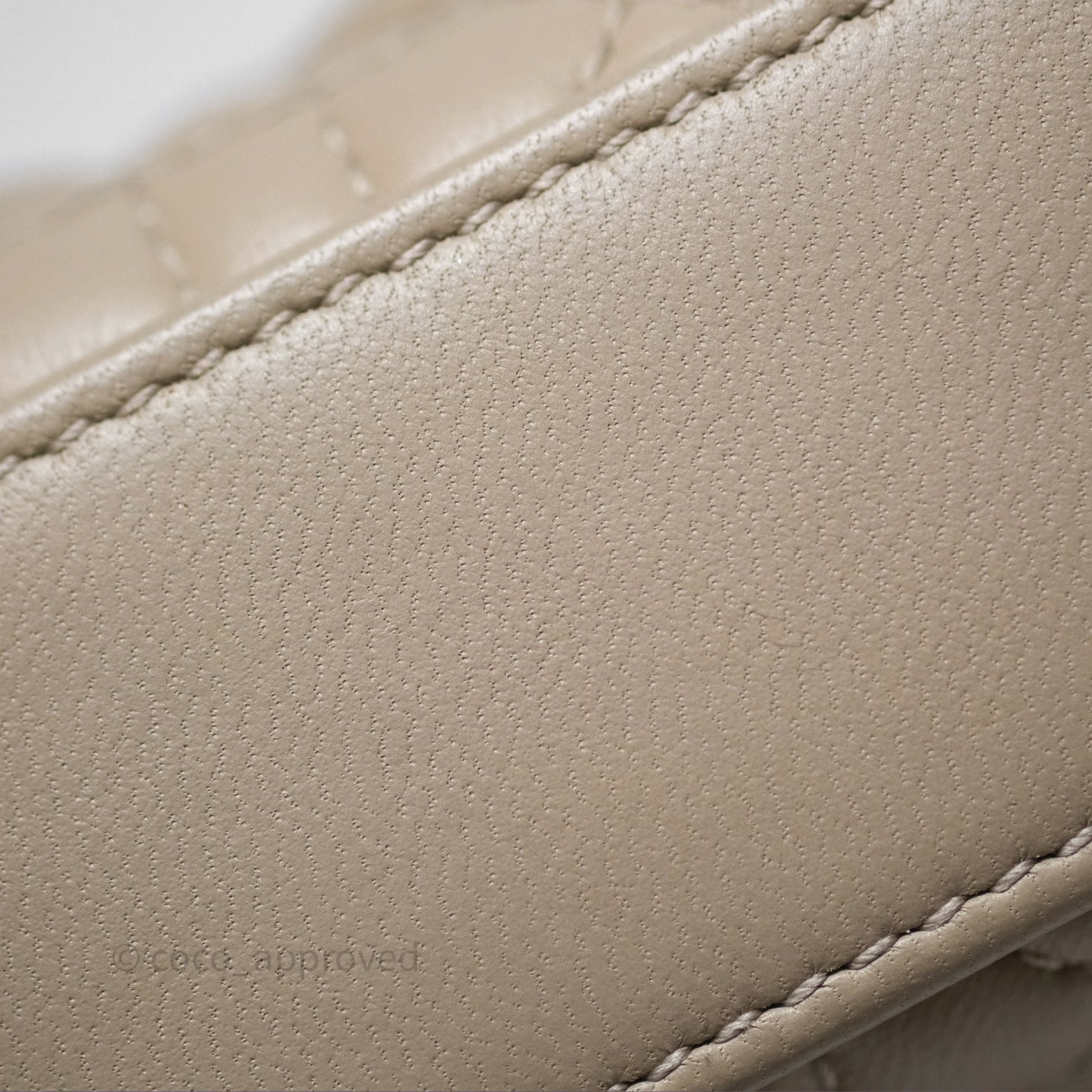 Christian Dior Micro Lady Dior Cannage Beige Lambskin Gold Hardware