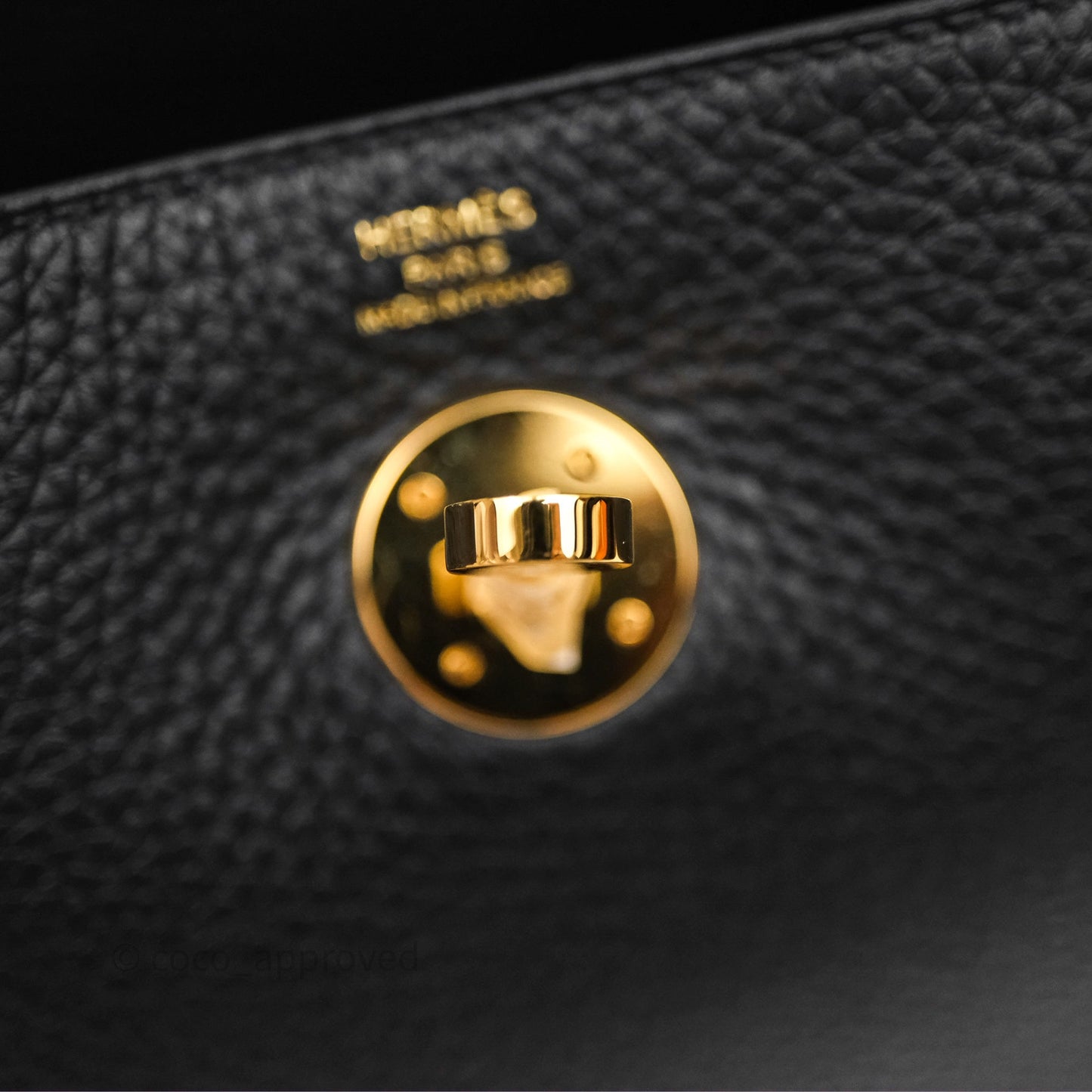 Hermes Lindy 26 Black Noir 89 Clemence Gold Hardware