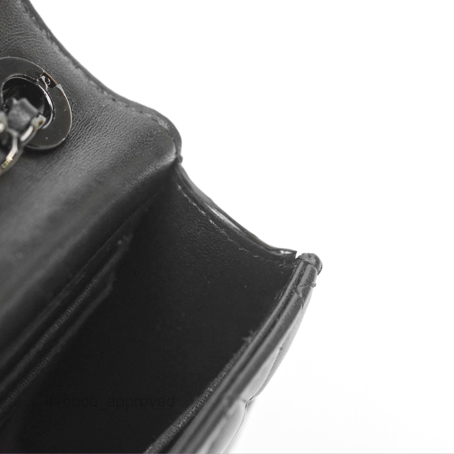 Chanel Mini Trendy CC Clutch With Chain Quilted So Black Lambskin