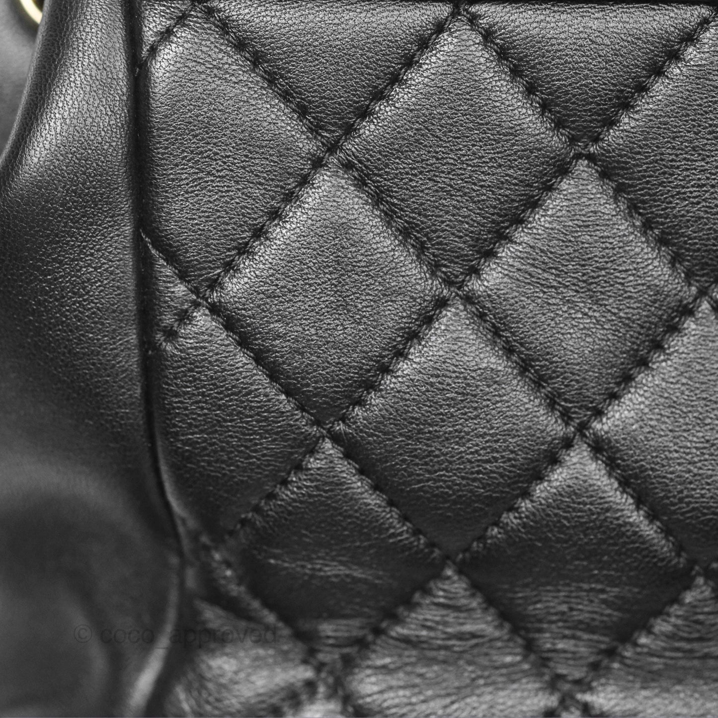 Chanel Quilted Small Duma Drawstring Backpack Black Lambskin