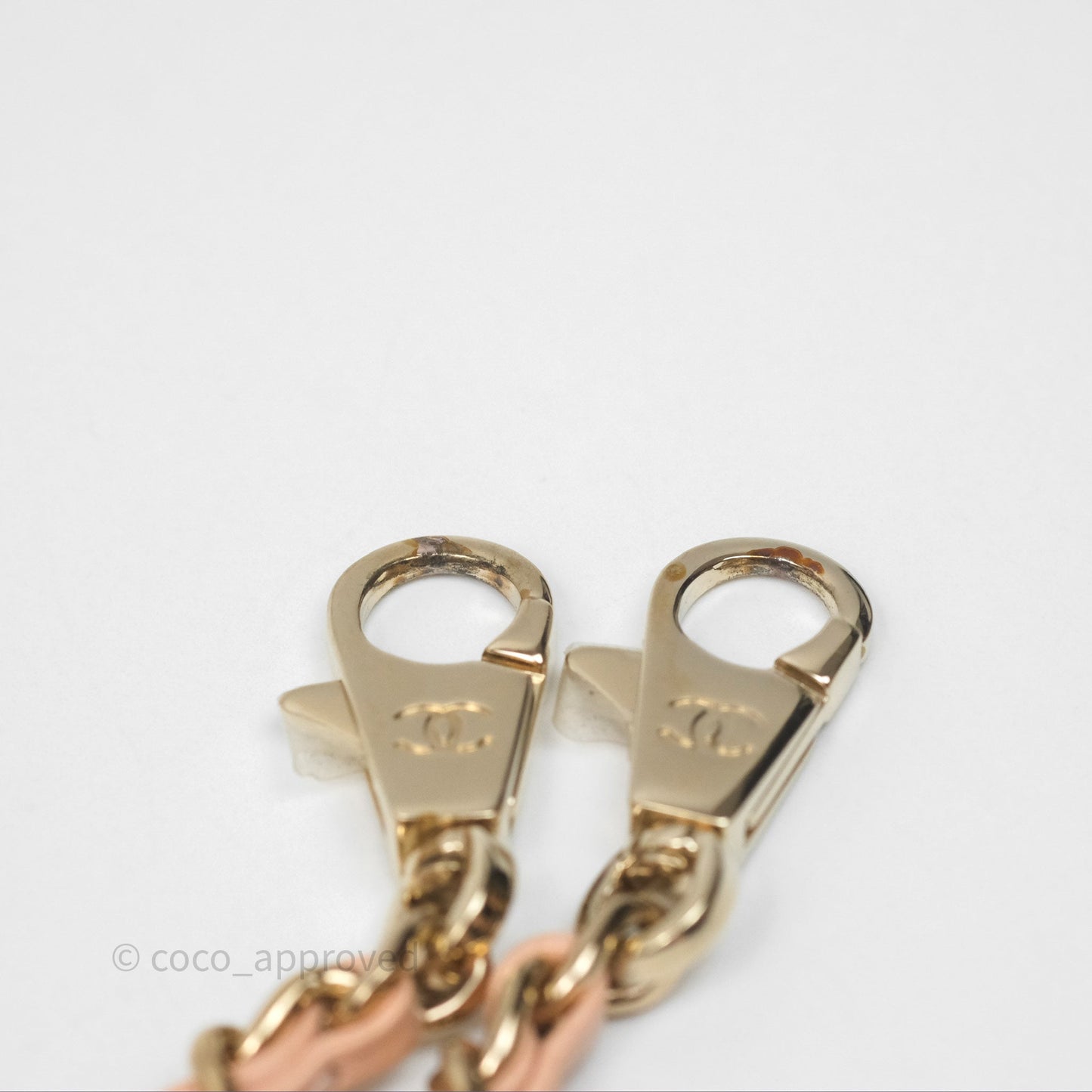 Chanel Small Coco Handle Quilted Pink Beige Caviar Gold Hardware