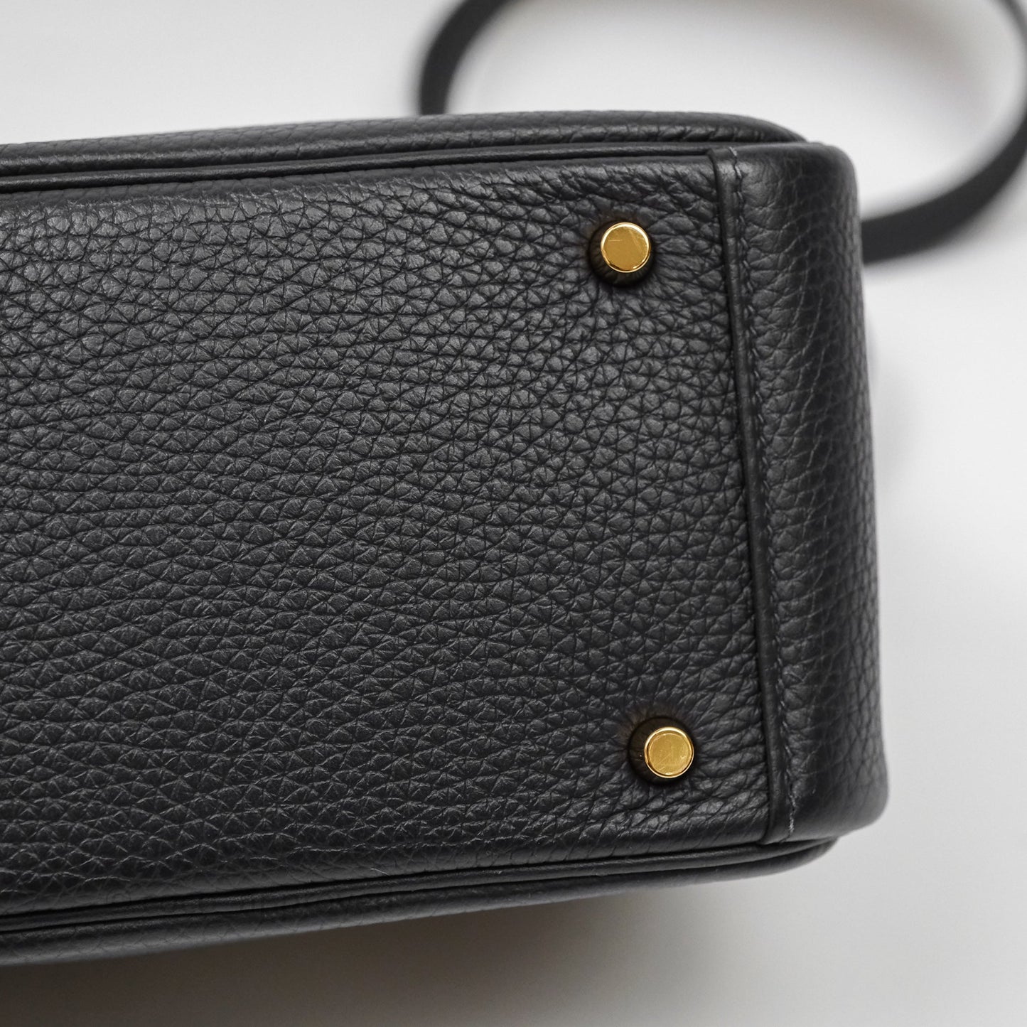 Hermès Mini Lindy 20 Caban 3Y Clemence Gold Hardware