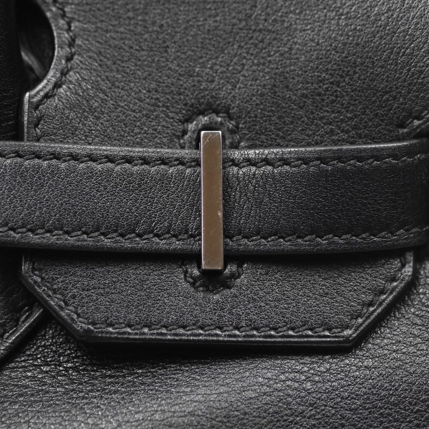 Hermès Birkin 30 Noir 89 Evergrain Palladium Hardware