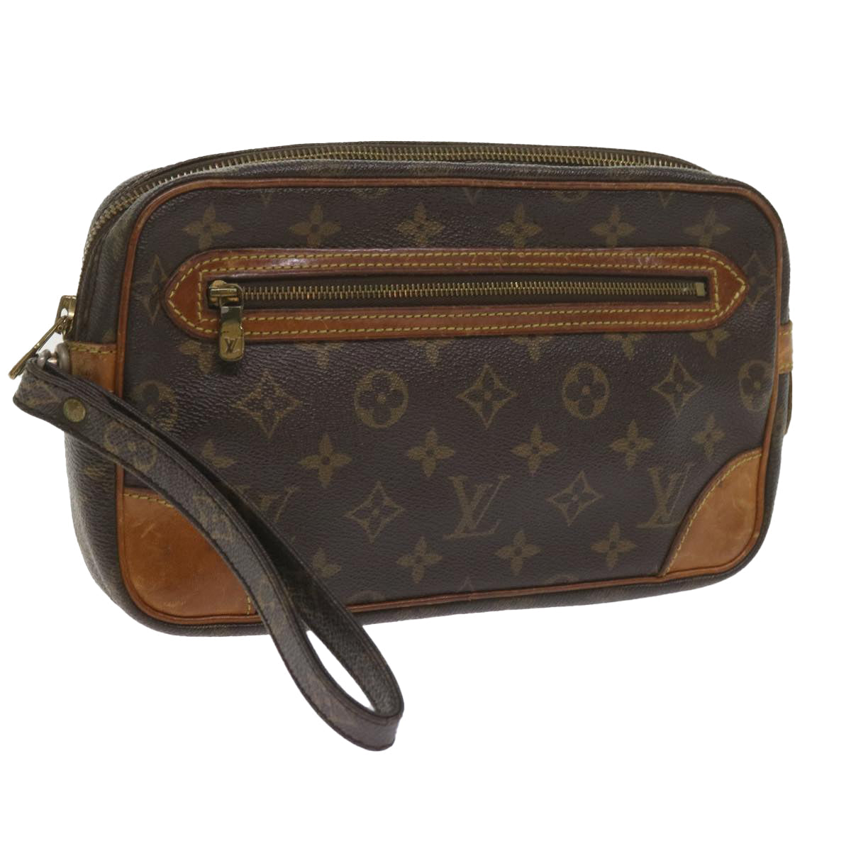 LOUIS VUITTON Monogram Marly Dragonne GM Clutch Bag M51825 LV 60726