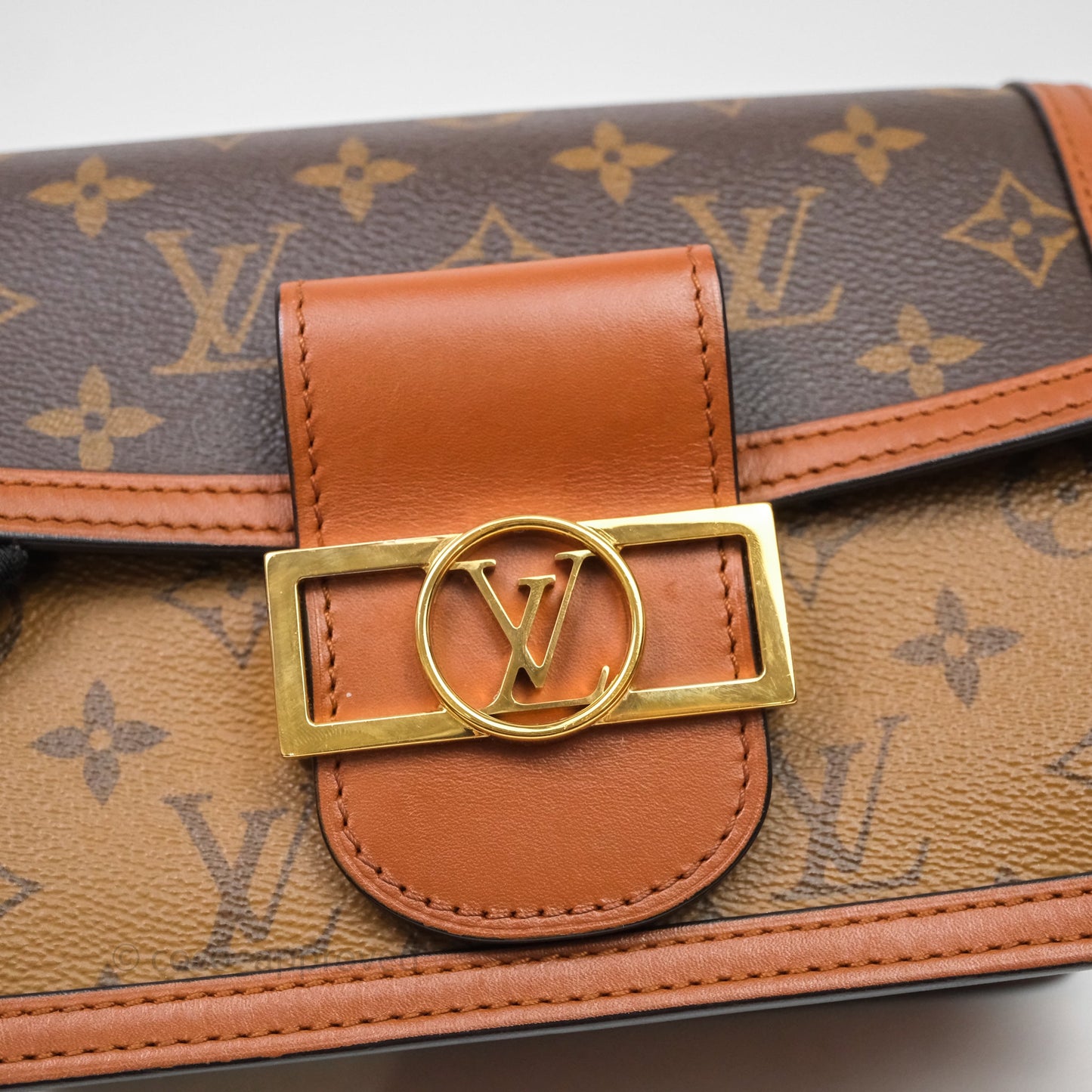 Louis Vuitton Mini Dauphine Monogram Tan Calfskin