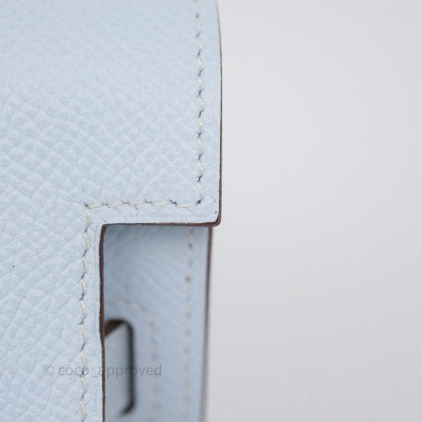 Hermès Kelly To Go Wallet Bleu Brume T0 Epsom Gold Hardware