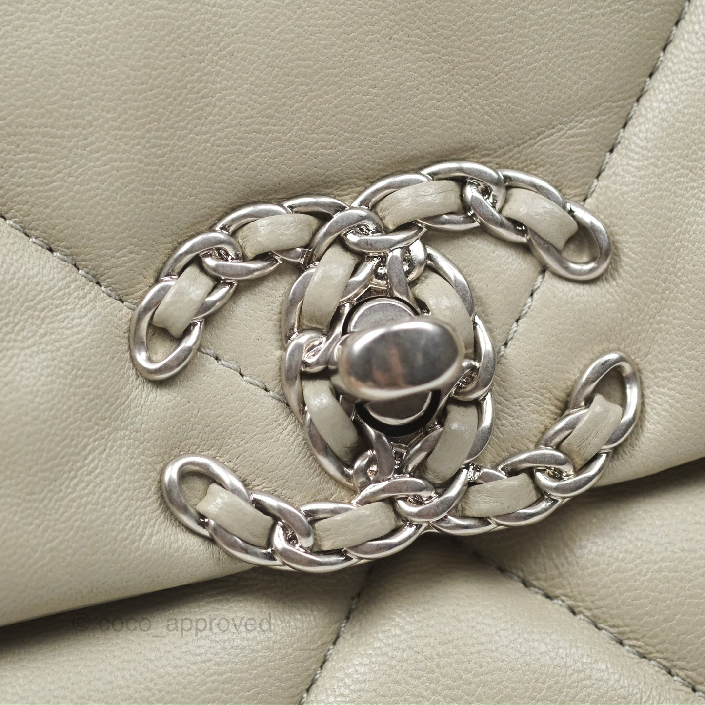 Chanel 19 Small Sage Green Mixed Hardware