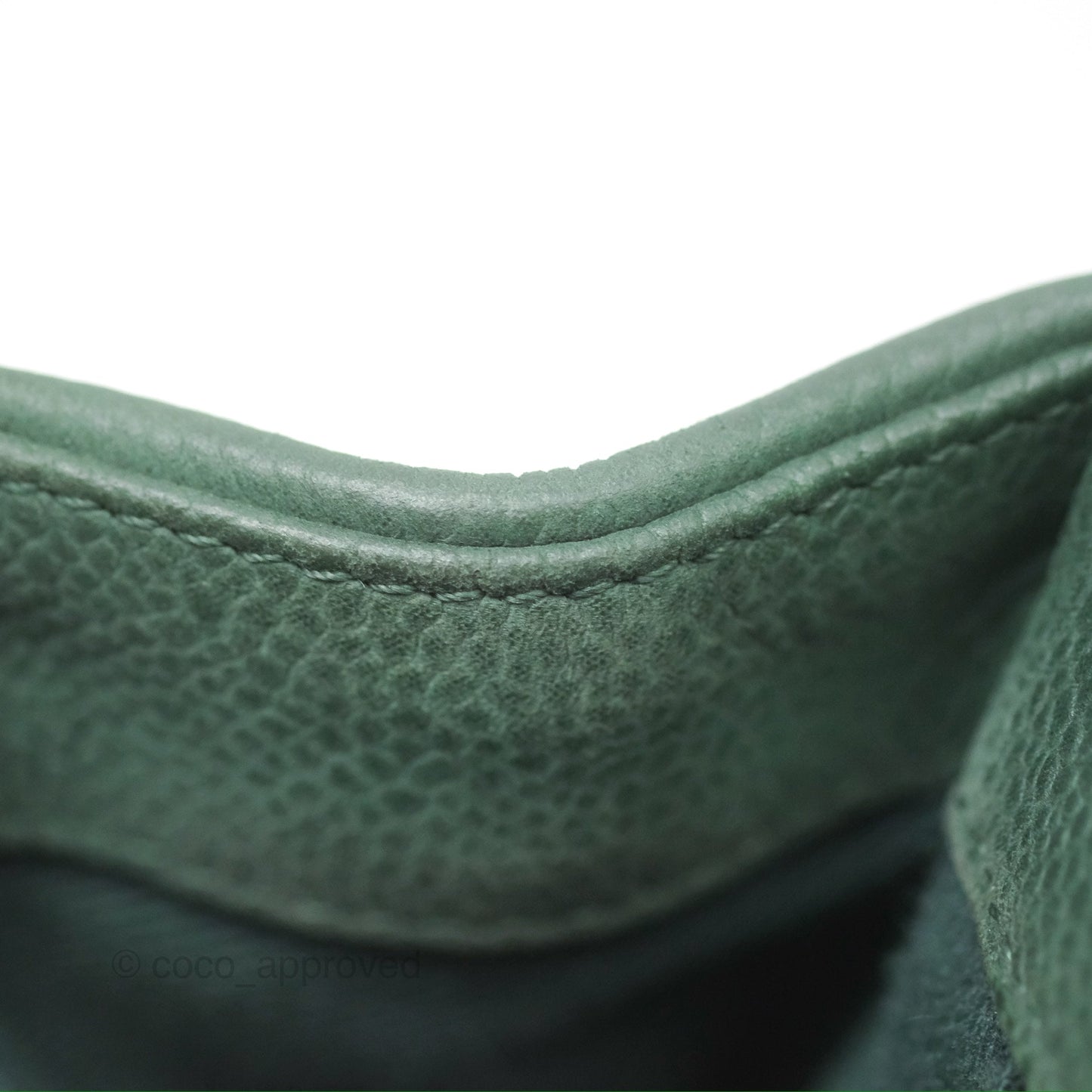Chanel Globe Trotter Flap Bag Dark Green Caviar Aged Gold Hardware