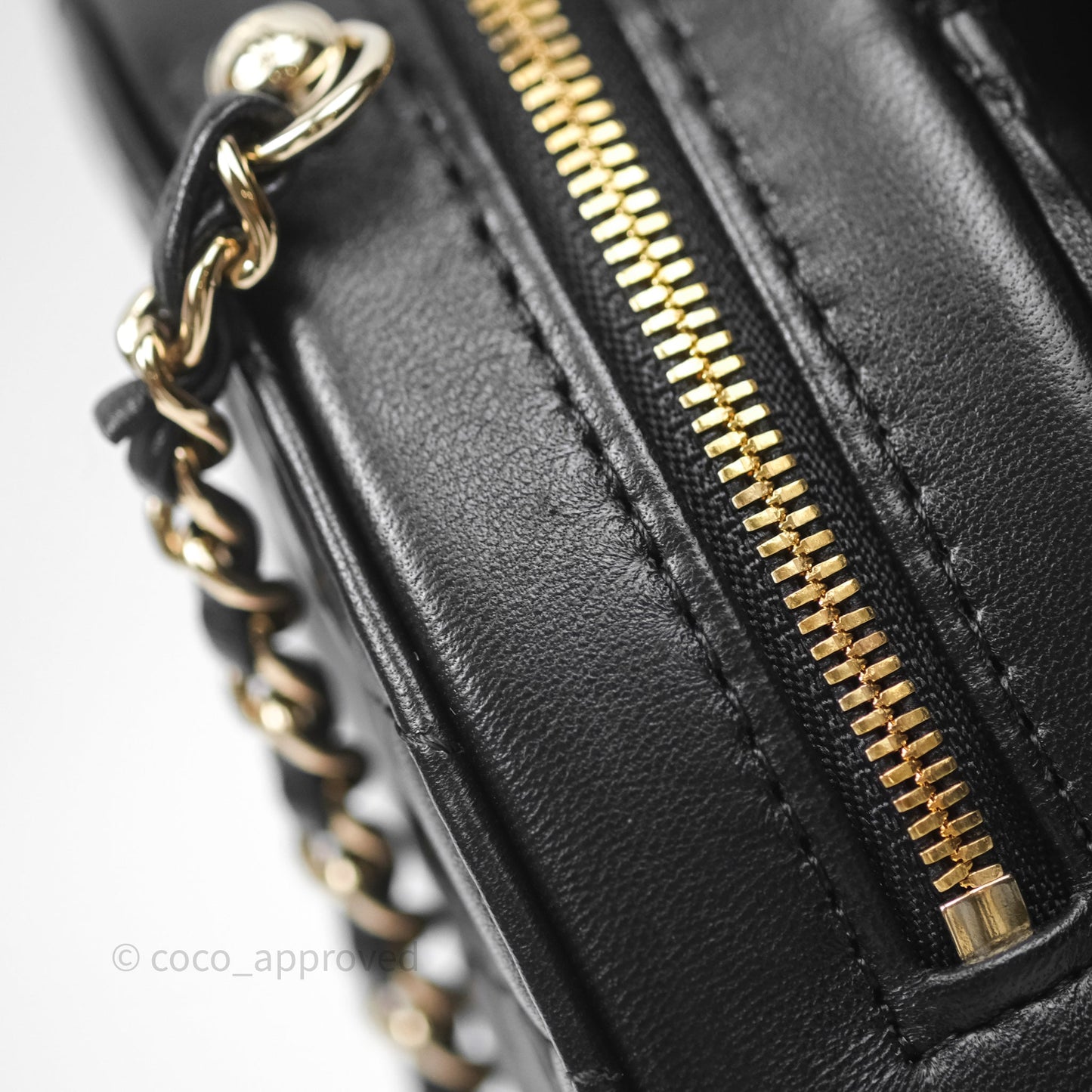 Chanel Large Heart Bag Black Lambskin Gold Hardware 22S