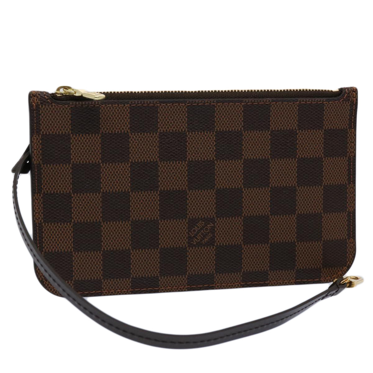 LOUIS VUITTON Damier Ebene Neverfull PM Pouch LV 60833