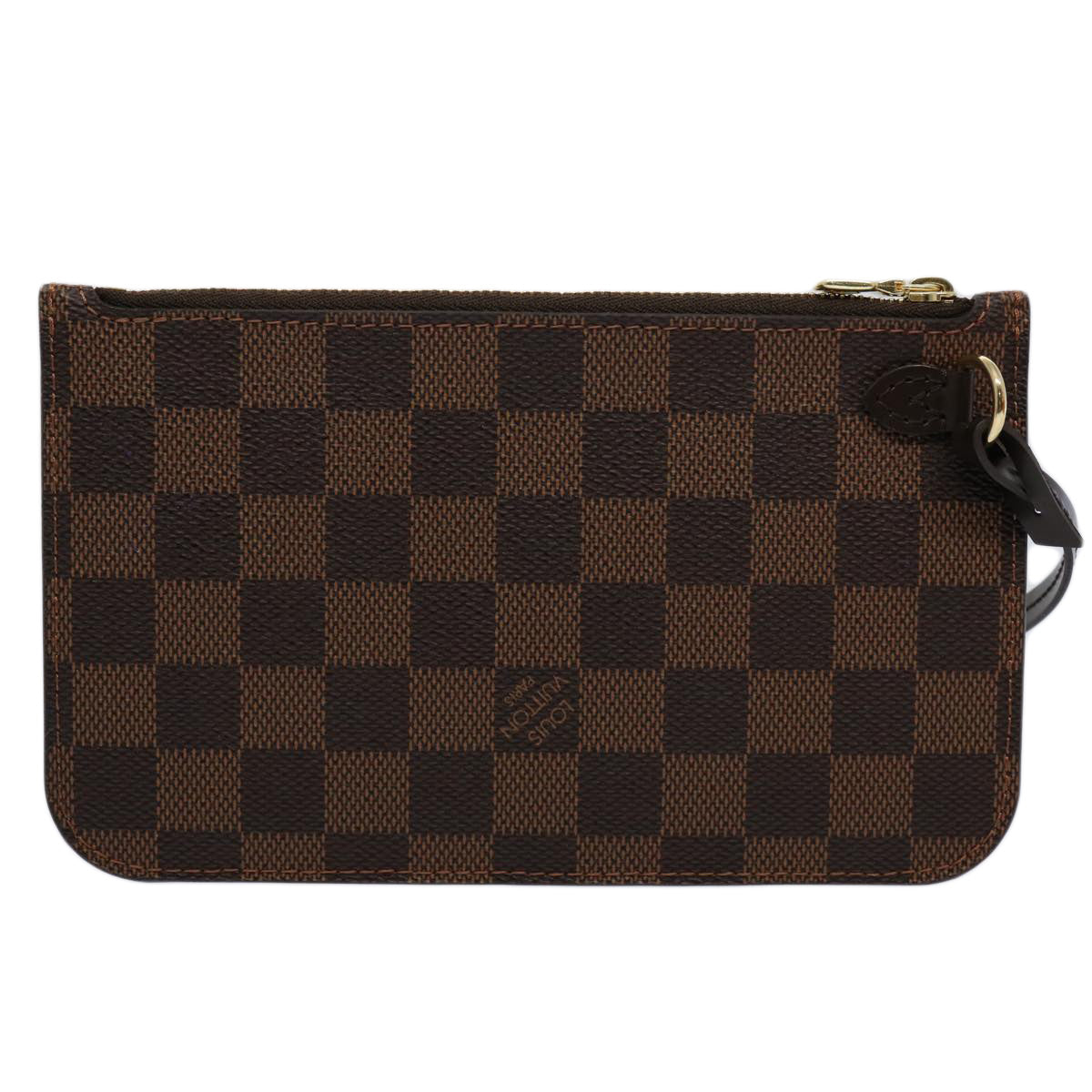 LOUIS VUITTON Damier Ebene Neverfull PM Pouch LV 60833