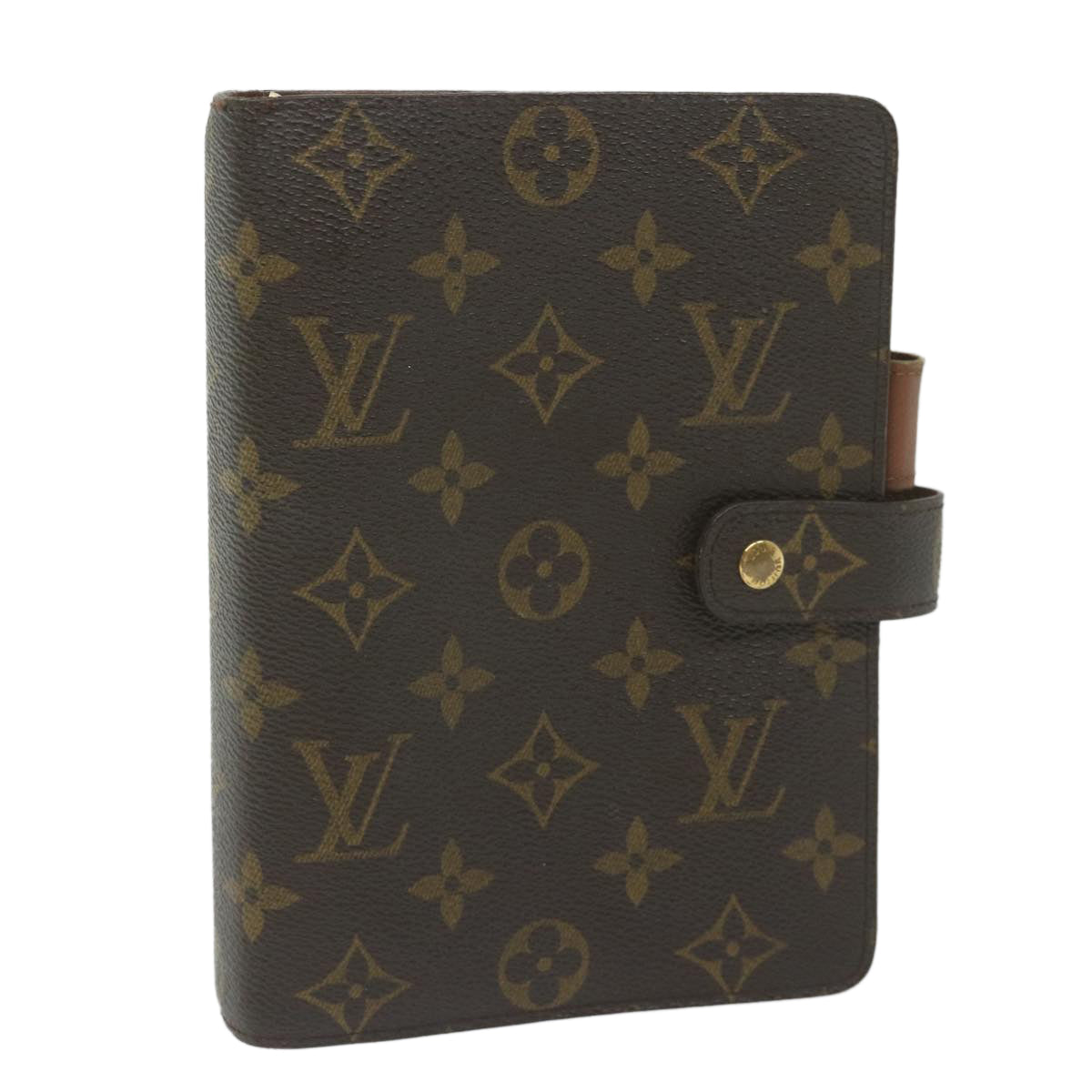 LOUIS VUITTON Monogram Agenda MM Day Planner Cover R20105 LV 60846