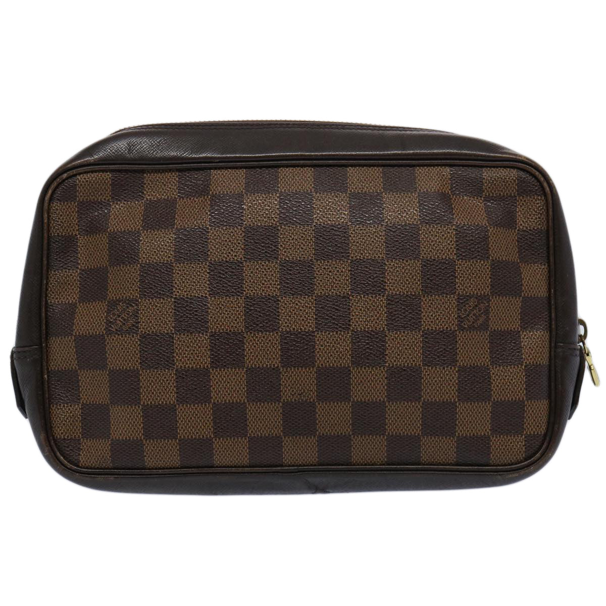 LOUIS VUITTON Damier Ebene Trousse Toilette 25 Clutch Bag N47624 LV 60848