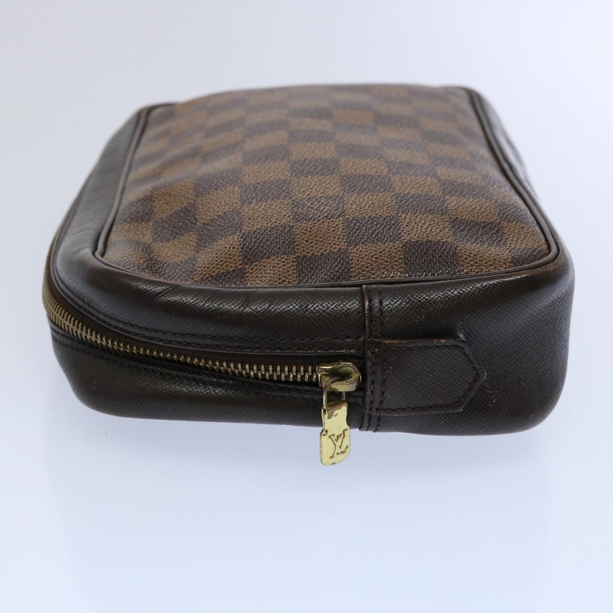 LOUIS VUITTON Damier Ebene Trousse Toilette 25 Clutch Bag N47624 LV 60848