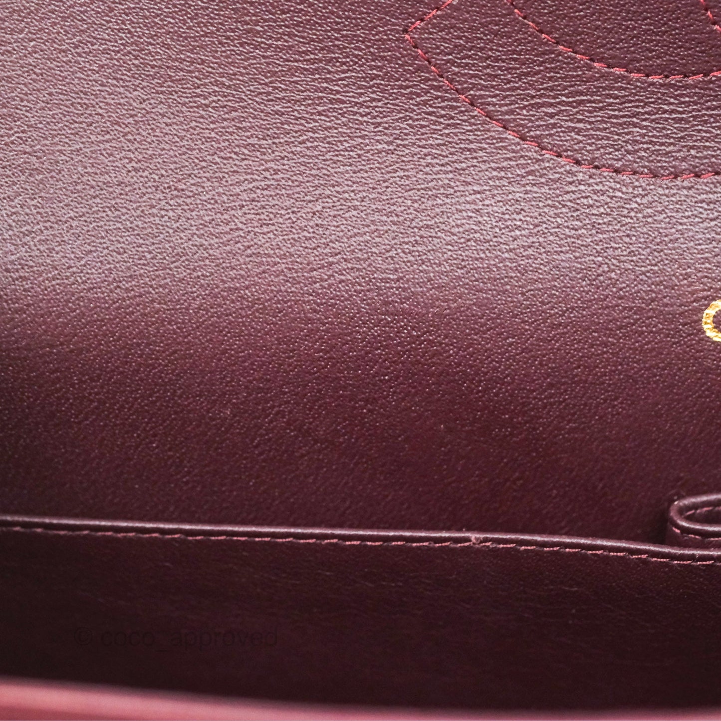 Chanel Jumbo Double Flap Burgundy Lambskin Gold Hardware