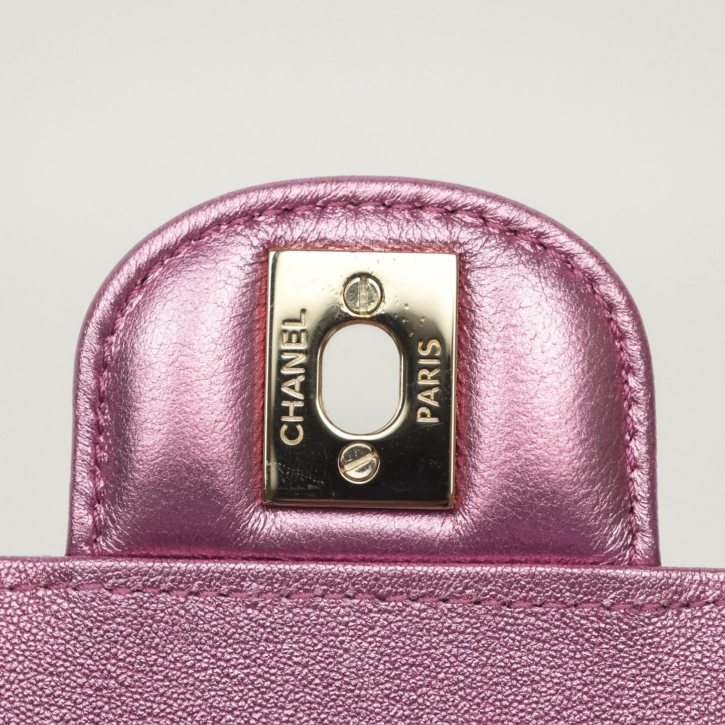 Chanel Hollywood Boulevard Flap with Star Coin Purse Lilac Pink Metallic Mirror Calfskin 24C