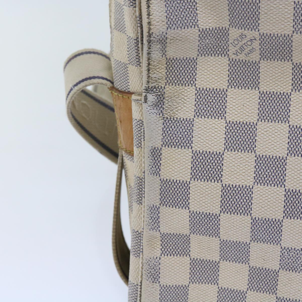 LOUIS VUITTON Damier Azur Naviglio Shoulder Bag N51189 LV 60889