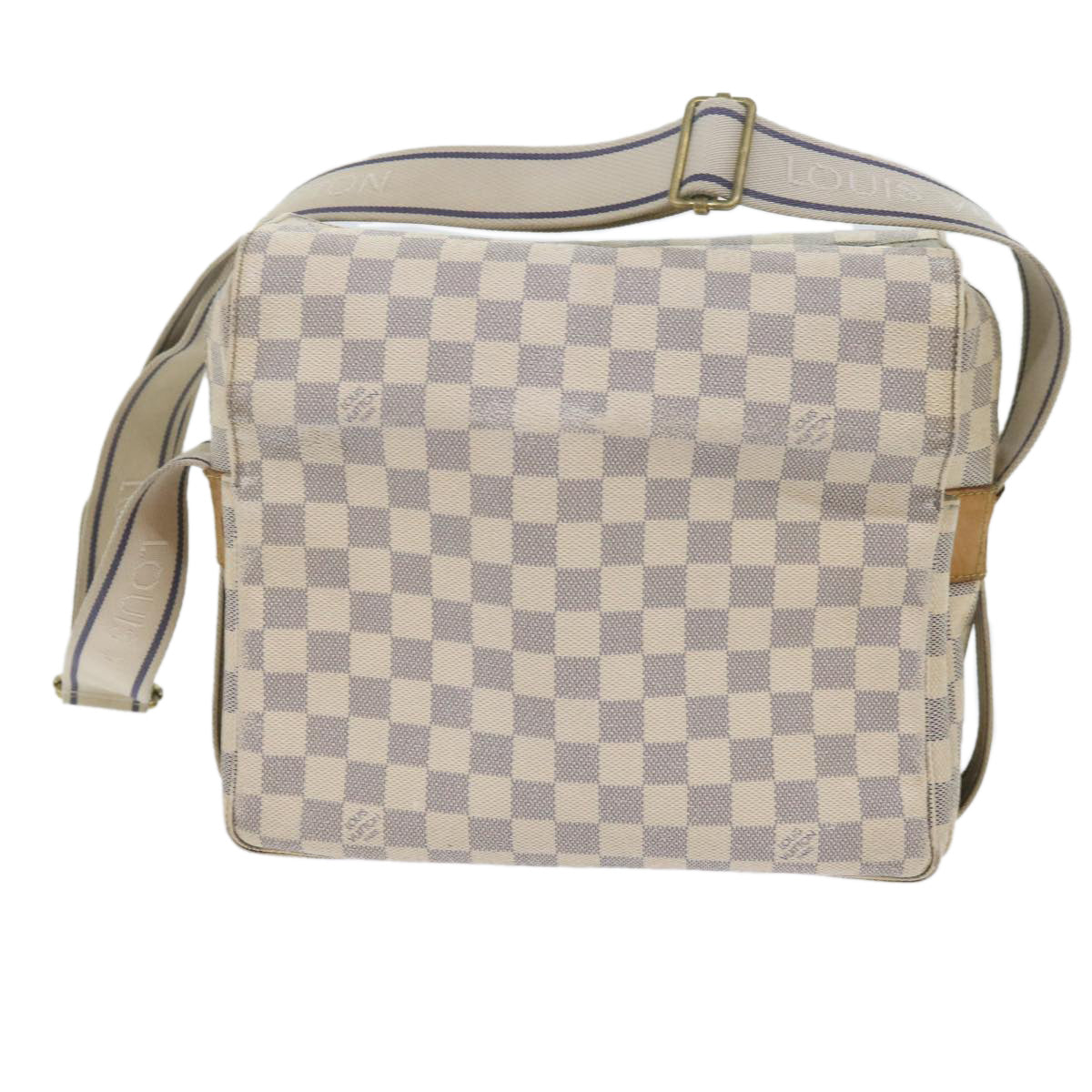 LOUIS VUITTON Damier Azur Naviglio Shoulder Bag N51189 LV 60889