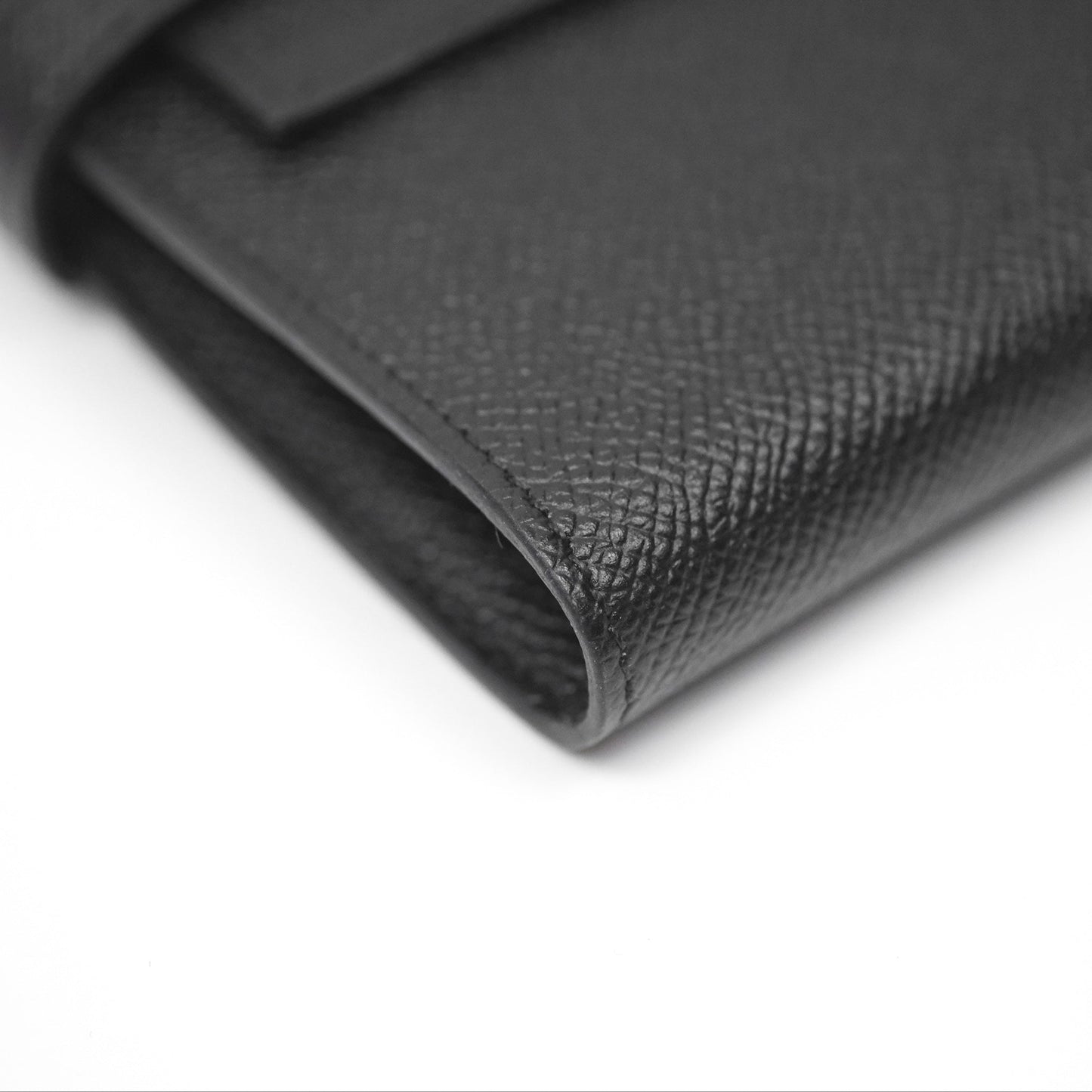 Hermès Kelly Wallet Black Noir 89 Epsom Palladium Hardware