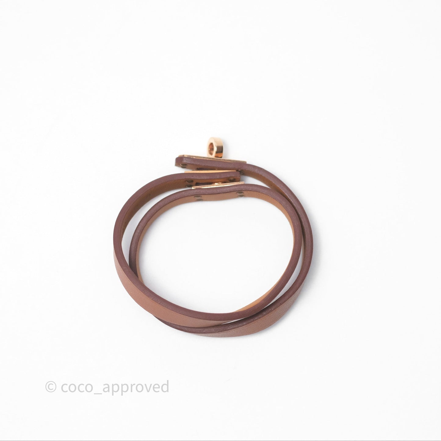 Hermès Kelly Double Tour Bracelet Gold Swift Gold Hardware