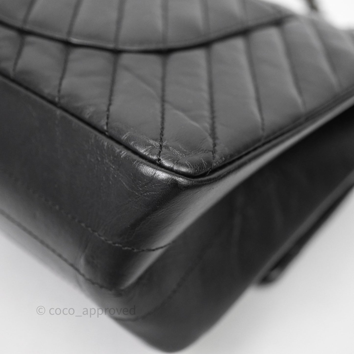 Chanel Reissue Medium 226 Chevron Aged Calfskin So Black