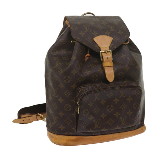 LOUIS VUITTON Monogram Montsouris GM Backpack M51135 LV 60900