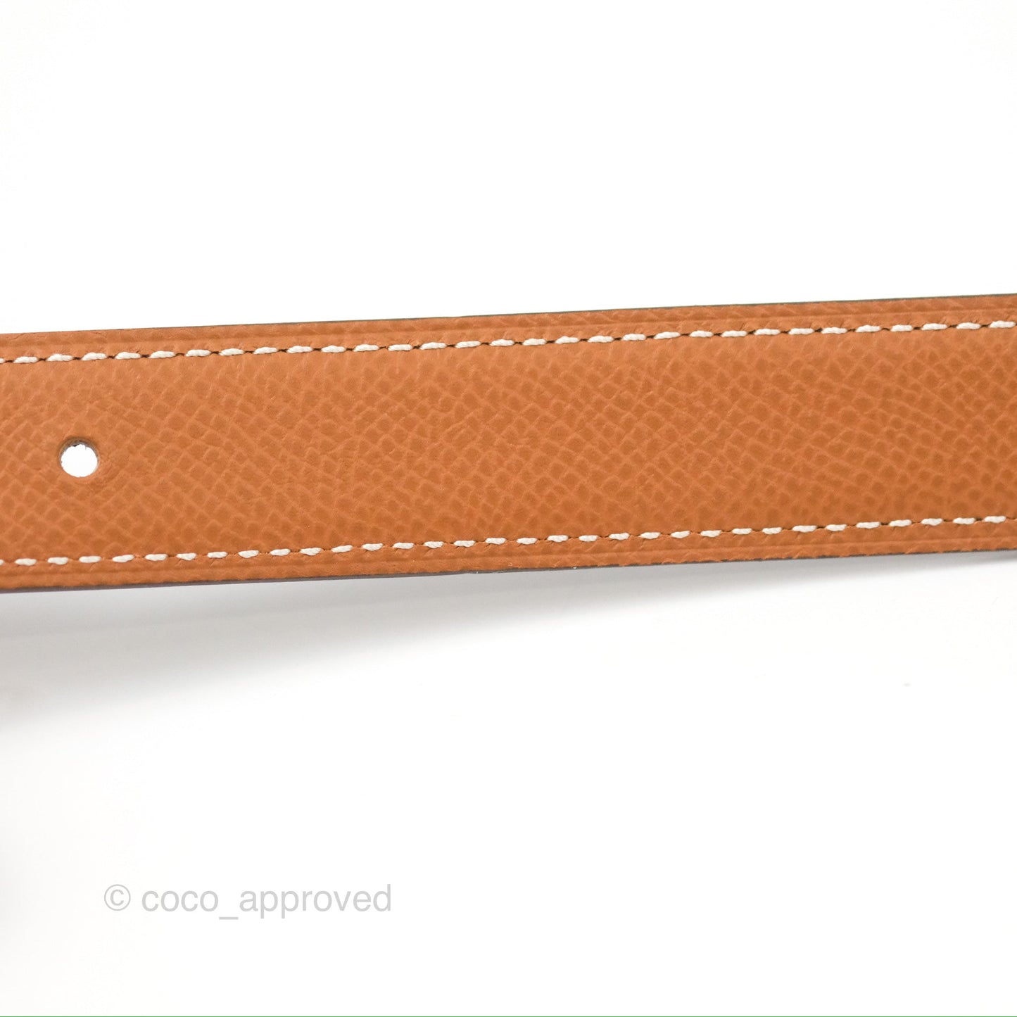 Hermès H au Carre Twist Belt Buckle & Reversible Gold Epsom/Black Swift 24 mm