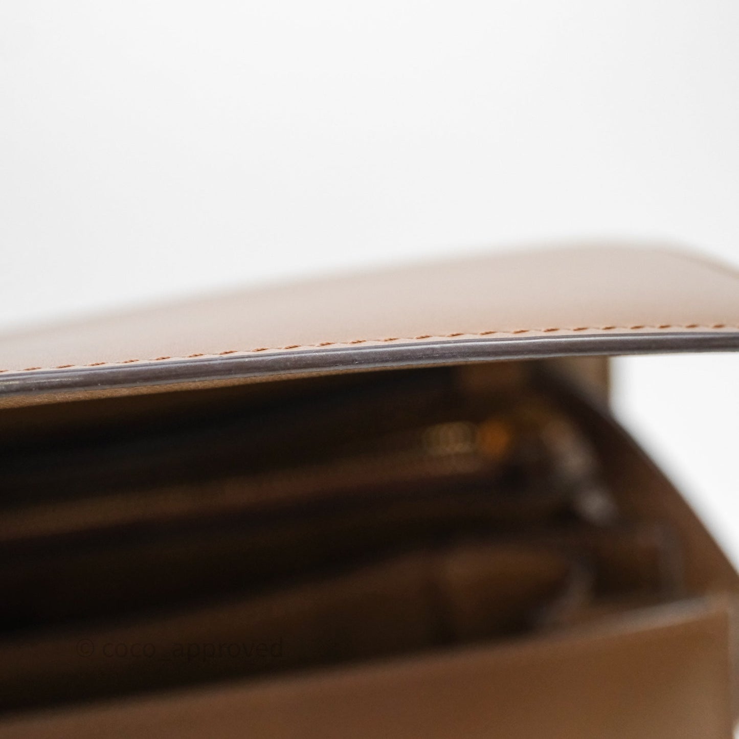 Celine Medium Classic Box Flap Caramel Calfskin