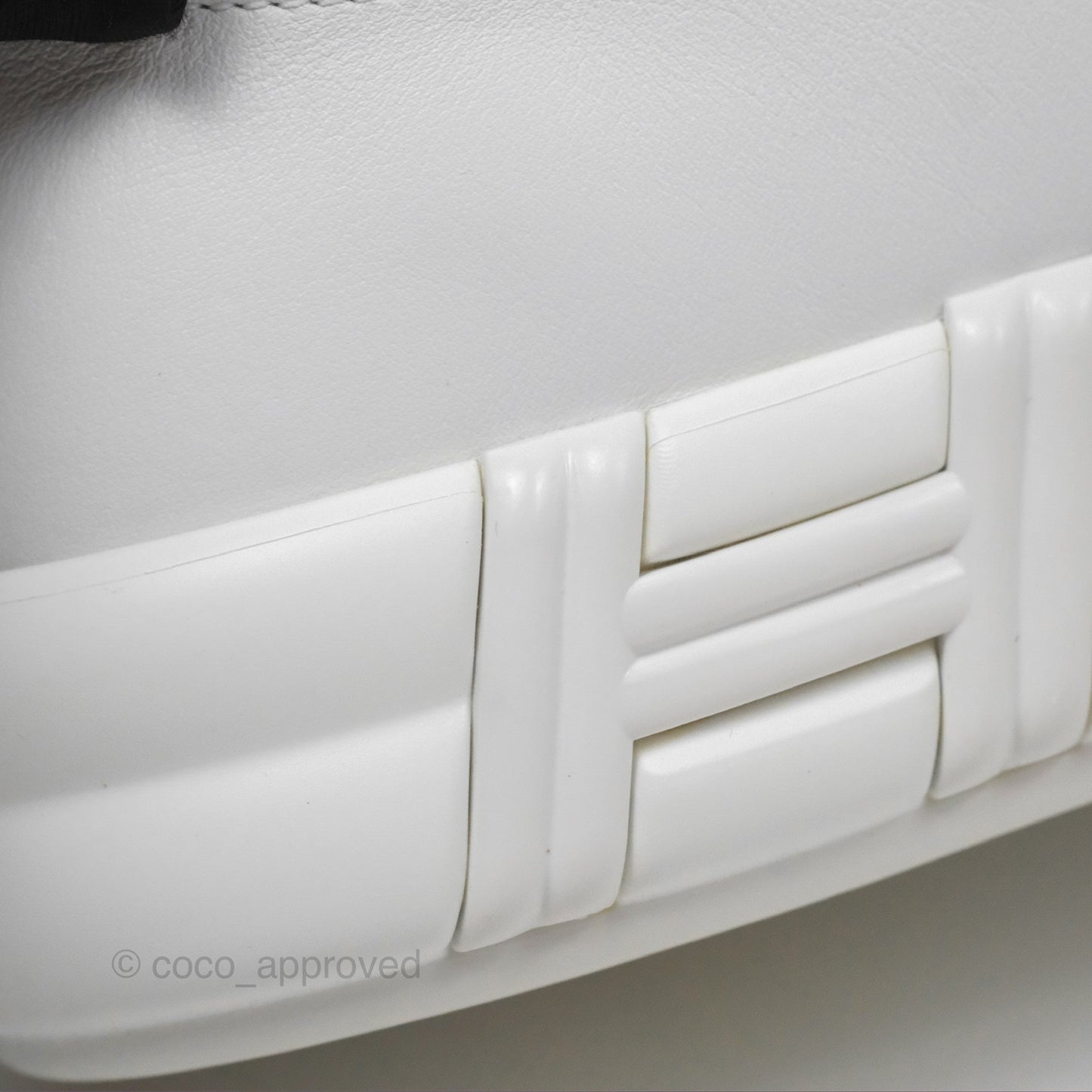 Hermès Happy Sneaker in White Calfskin Size 36.5