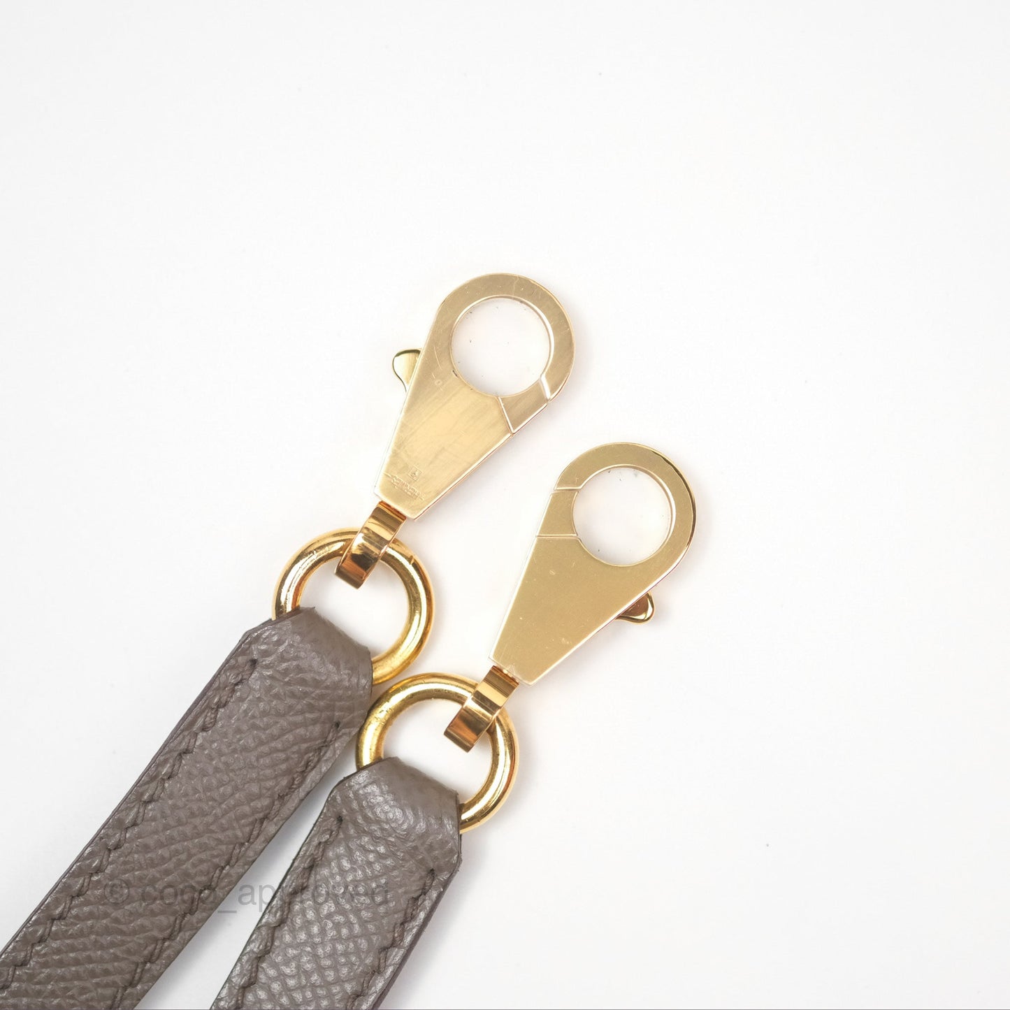 Hermès Kelly Sellier 28 Gris Etain 8F Epsom Gold Hardware