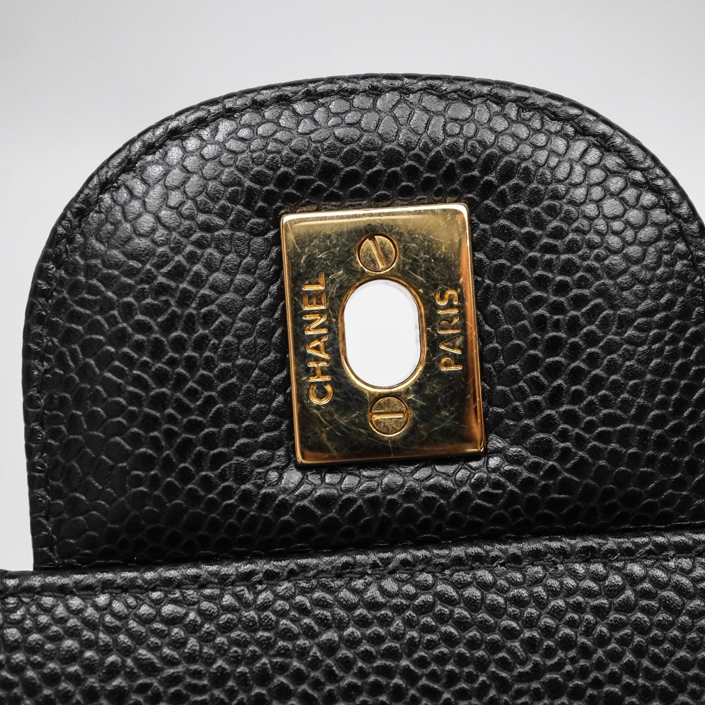 Chanel Jumbo Double Flap Black Caviar Gold Hardware⁣⁣