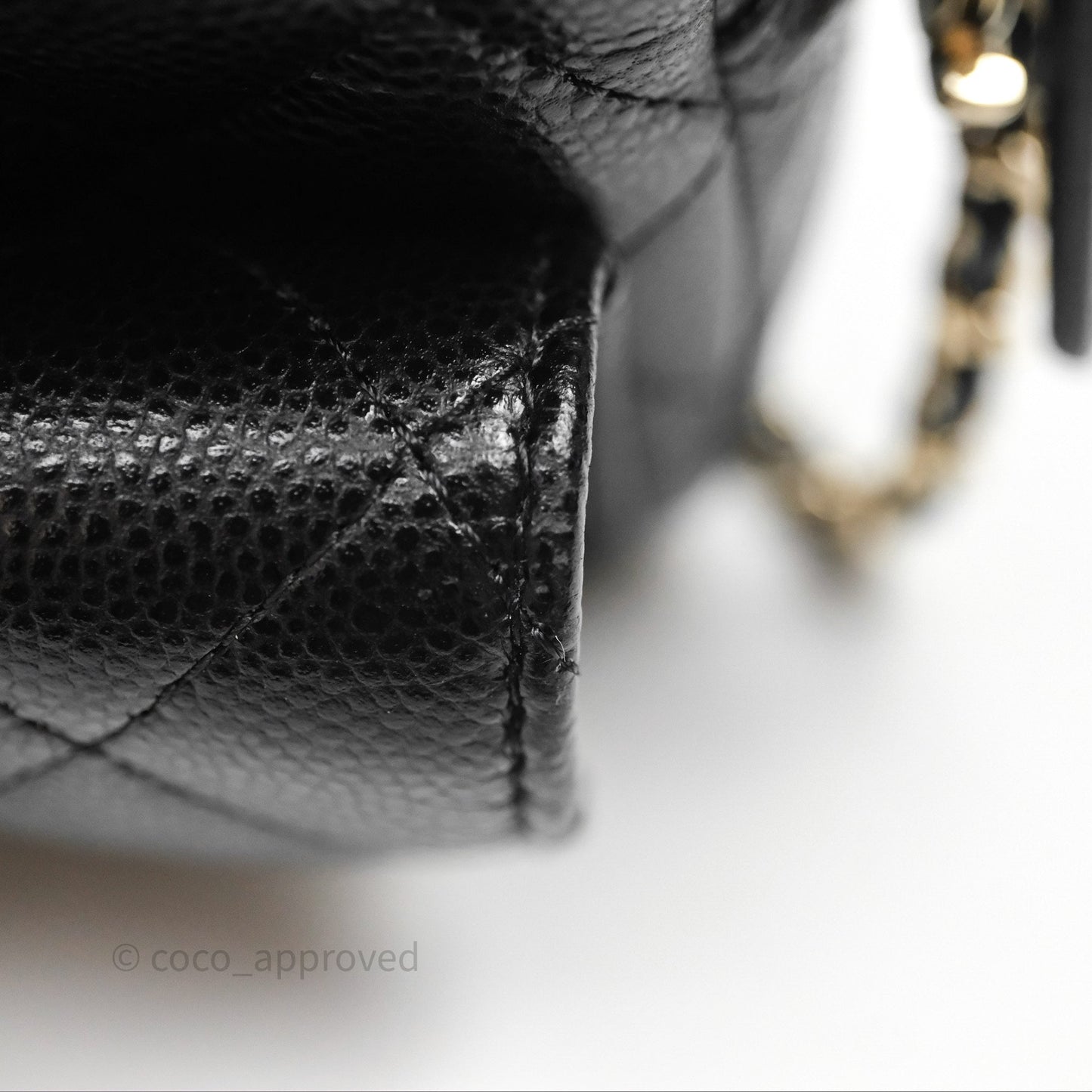 Chanel Classic Mini Backpack Black Caviar Gold Hardware