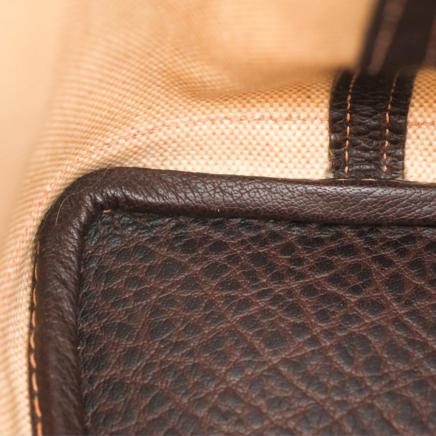 Hermès Garden Party 30 Canvas Brown/ Natural