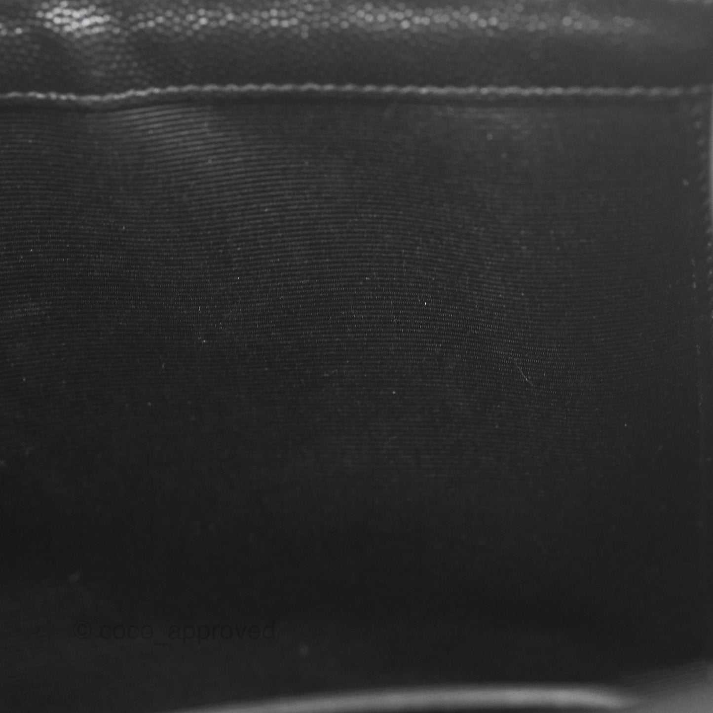 Saint Laurent Medium Envelope Black Caviar Silver Hardware