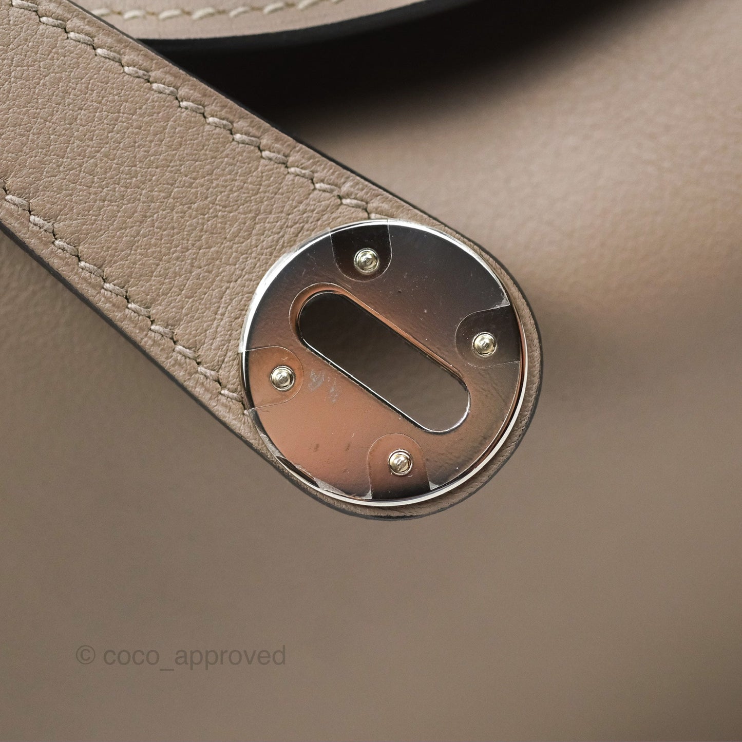 Hermès Lindy 30 Gris Asphalte M8/ Blue Indigo 76 Swift Palladium Hardware